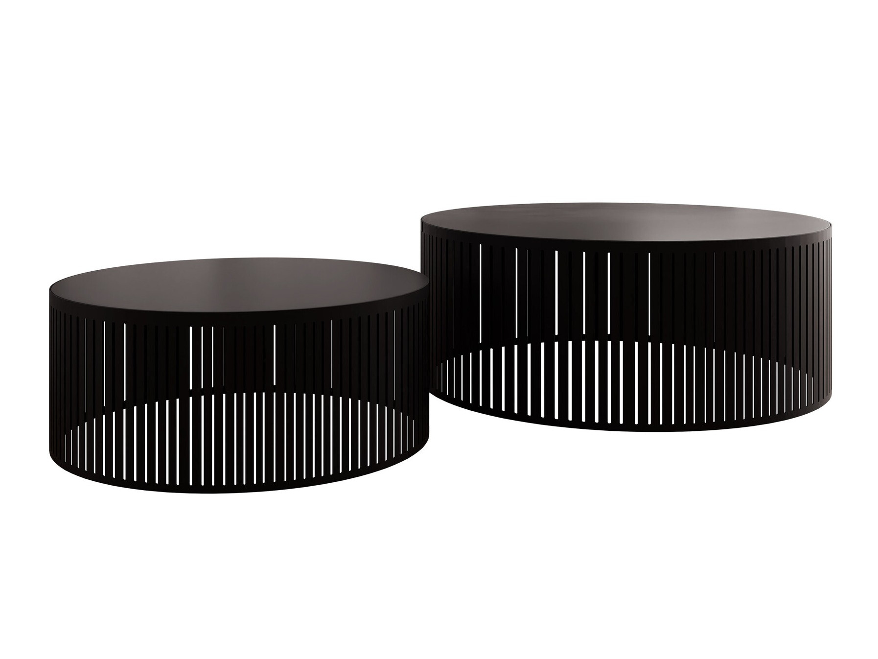 Komplet klubskih mizic Prunis (Črna)