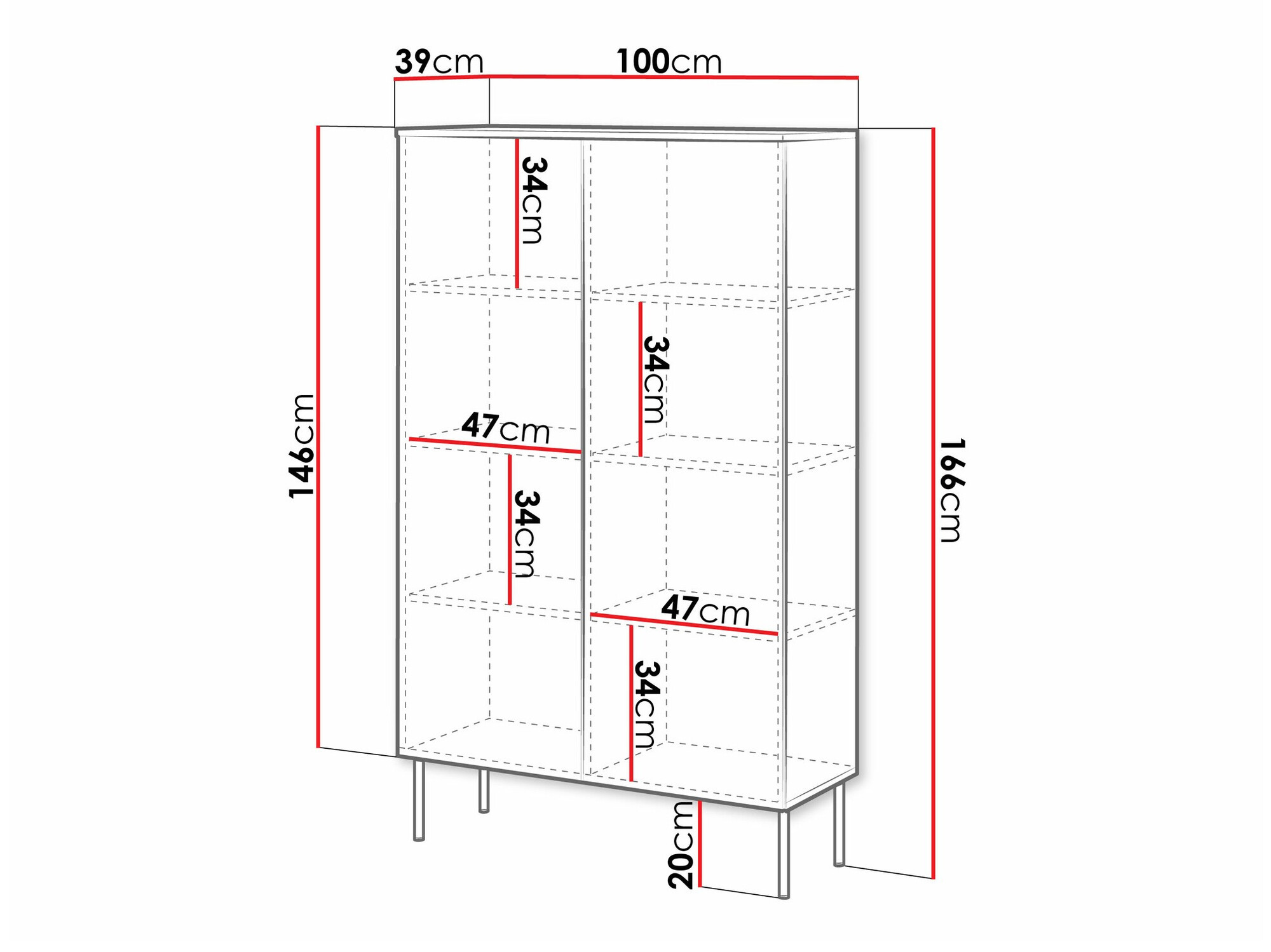 Regal Monciru 105 (Bela)