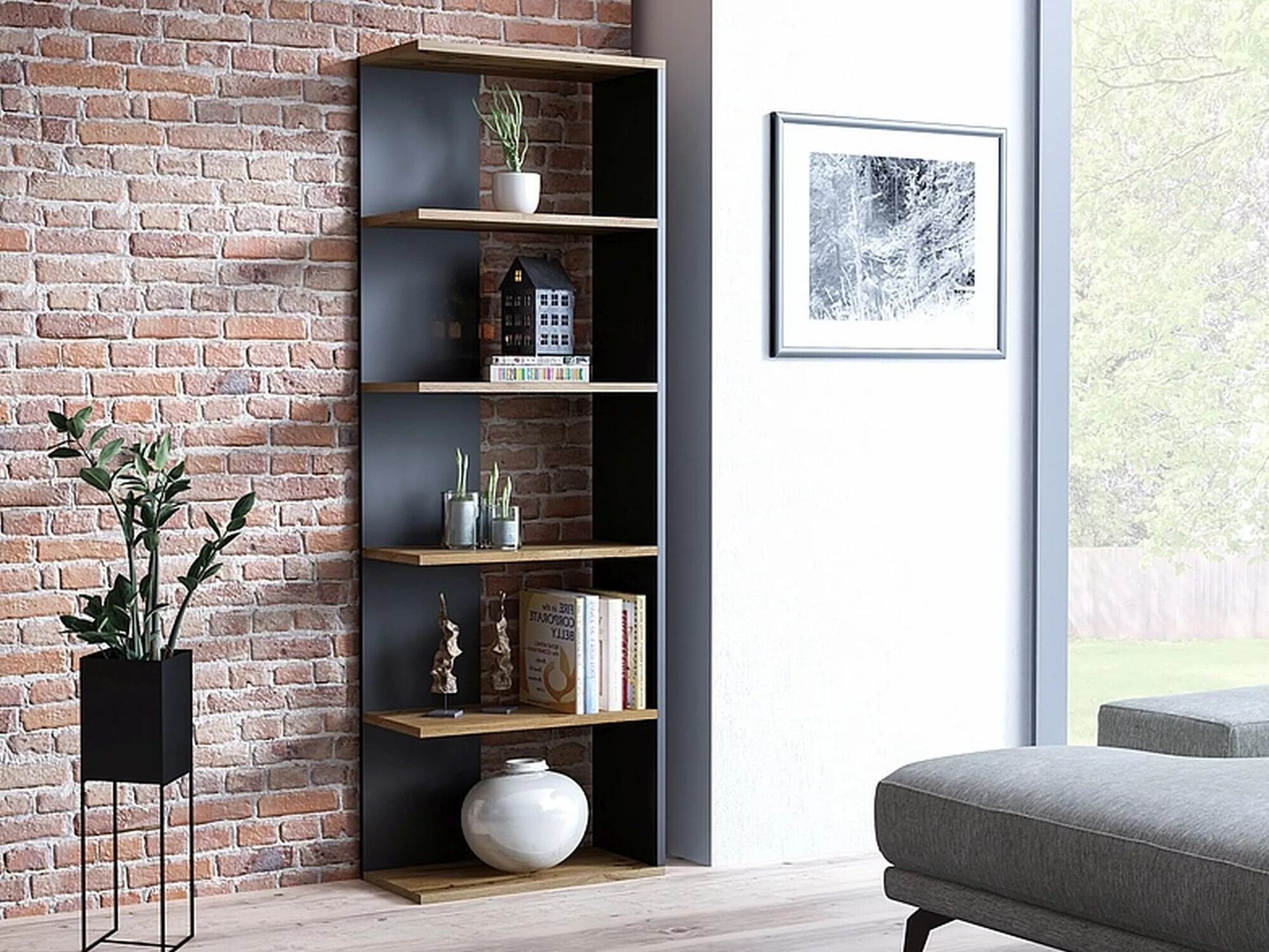 Regal Detroit 151 (Črna + Wotan hrast)