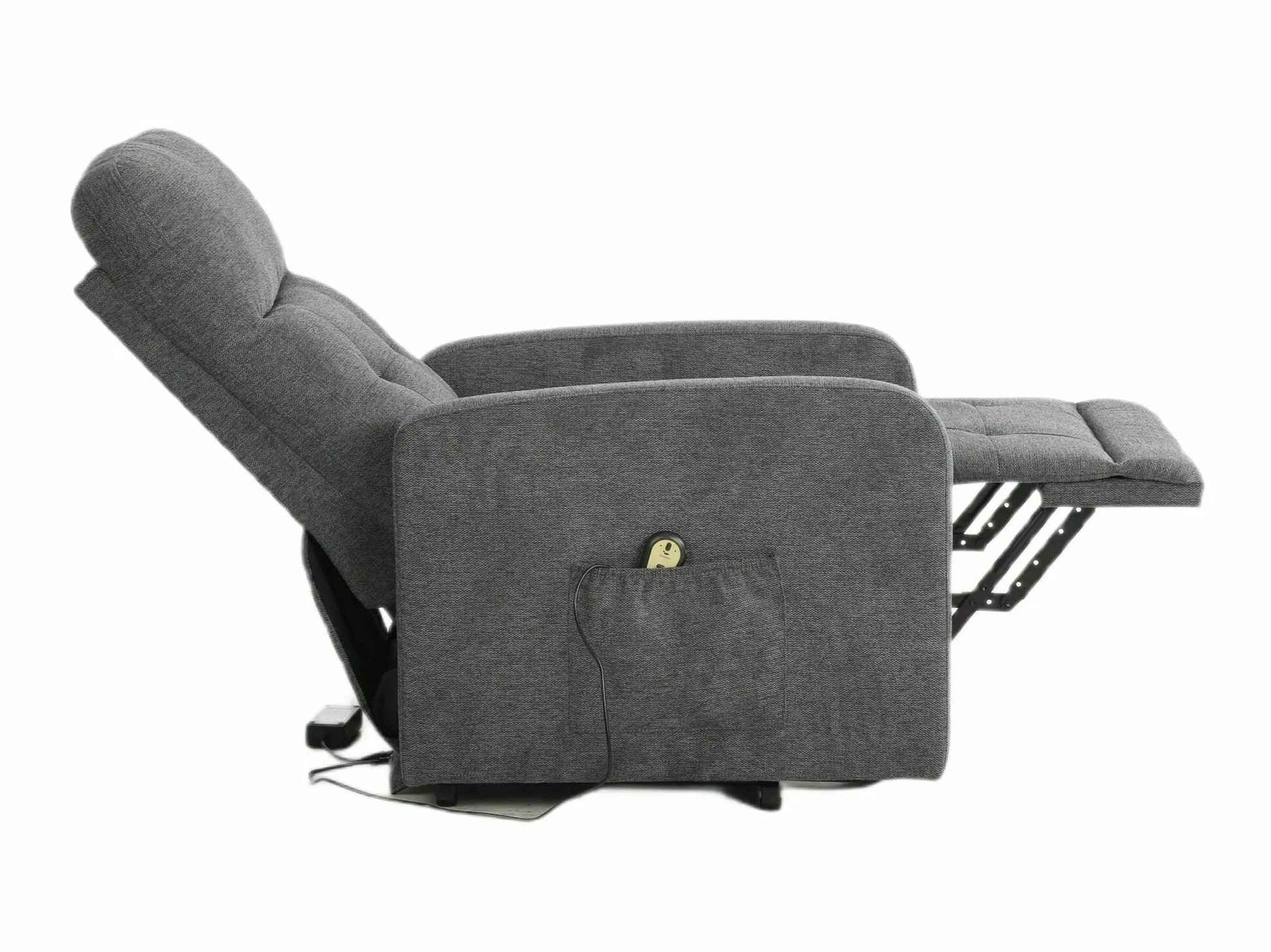 Fotelj s počivalnikom Detroit 197 (Temno siva)