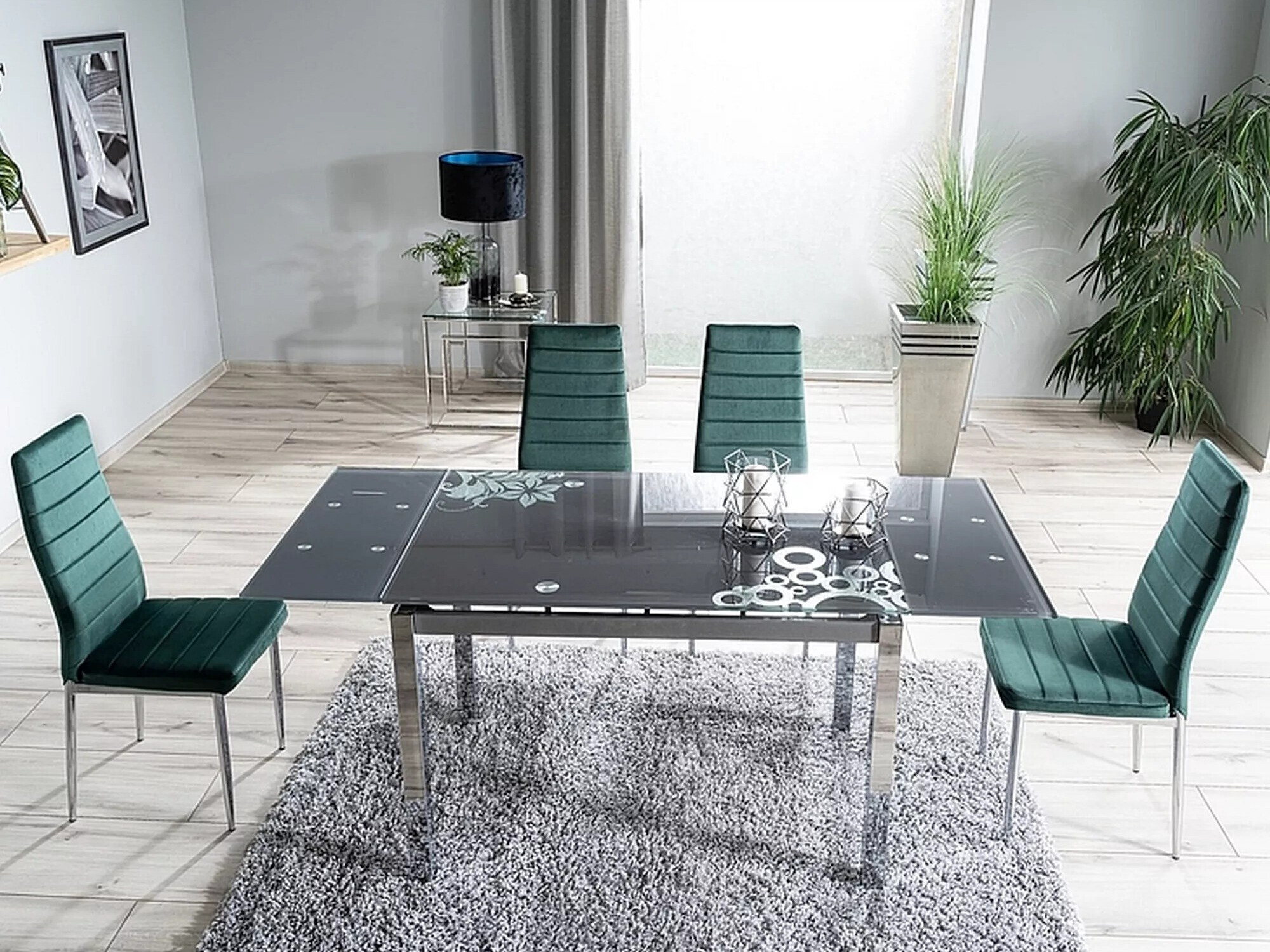 Miza Detroit 169 (Črna)