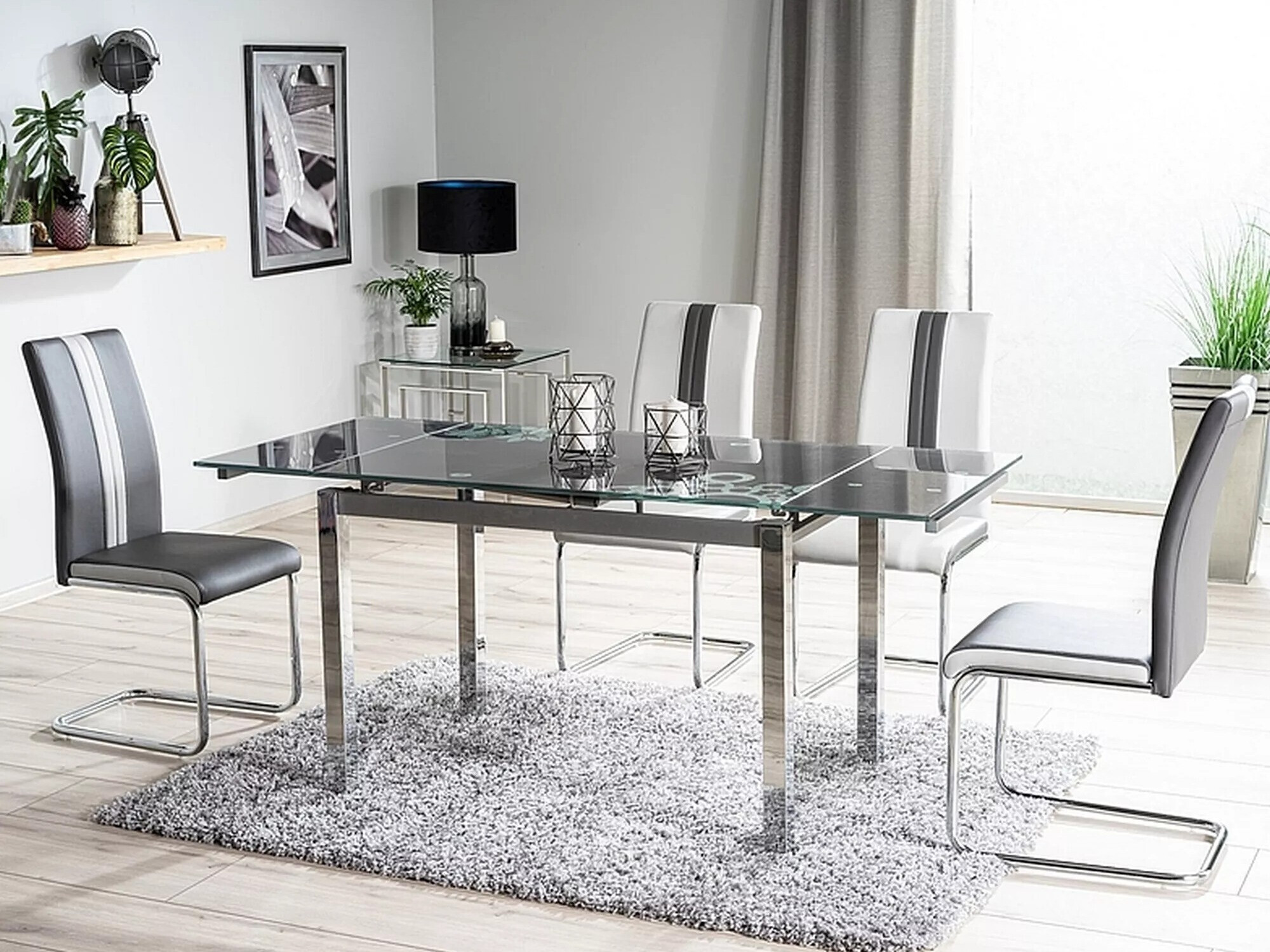 Miza Detroit 169 (Črna)