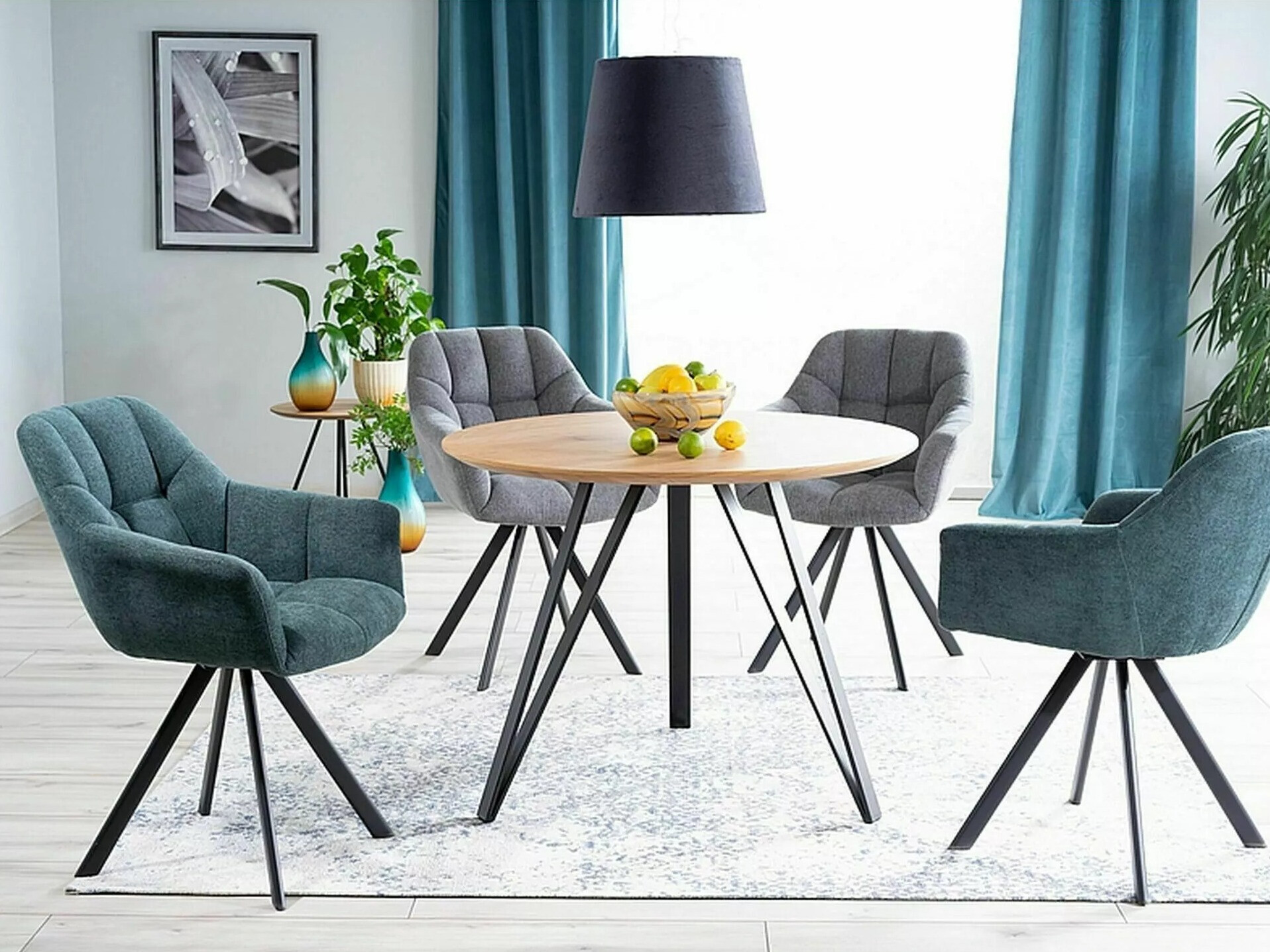 Miza Detroit 251 (Črna + Hrast)