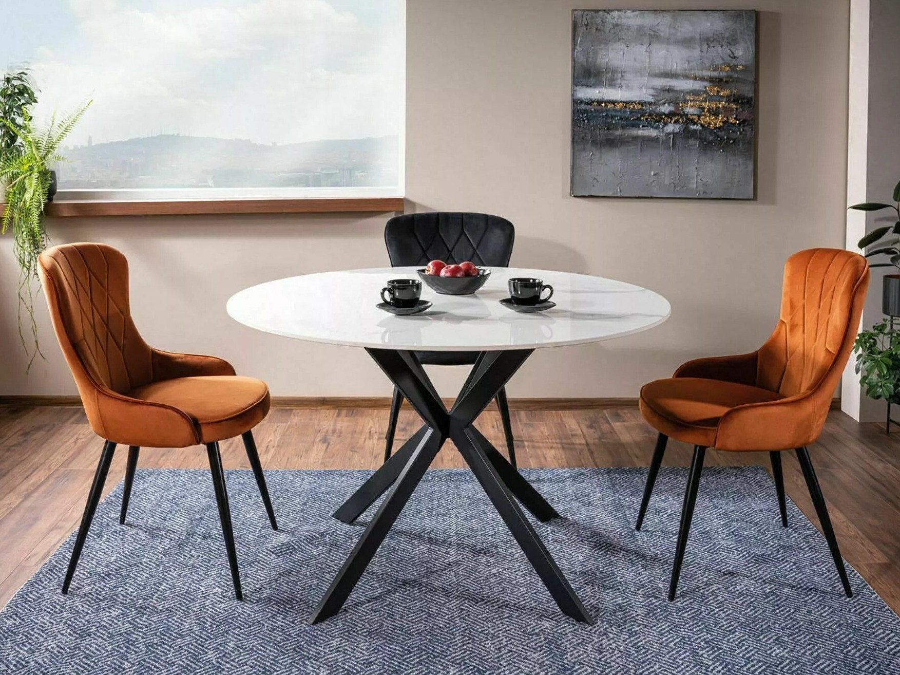 Miza Detroit 256 (Beli marmor)