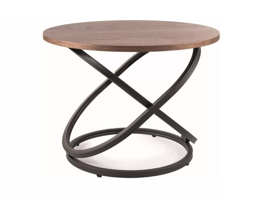 Klubska mizica Detroit 292 (Oreh + Črna)