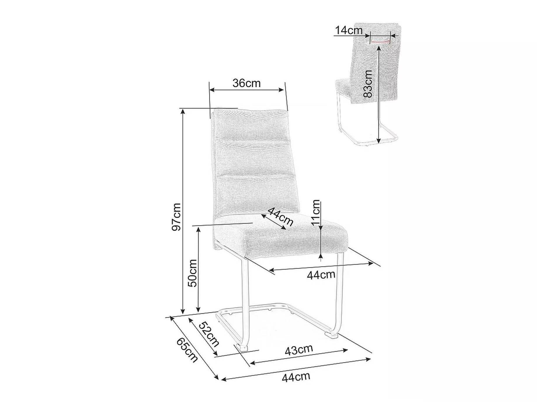 Stol Detroit 294 (Rumena)