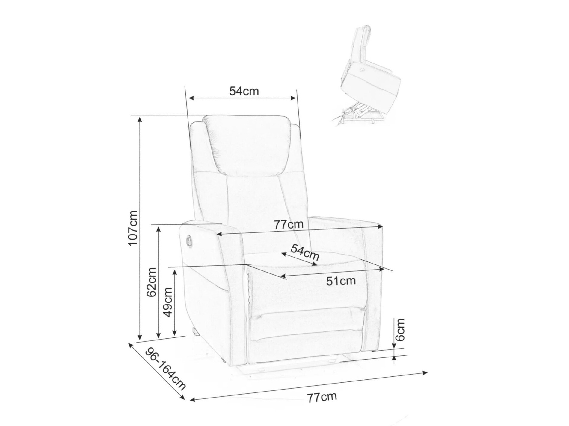 Fotelj s počivalnikom Detroit 336 (Svetla oljka)