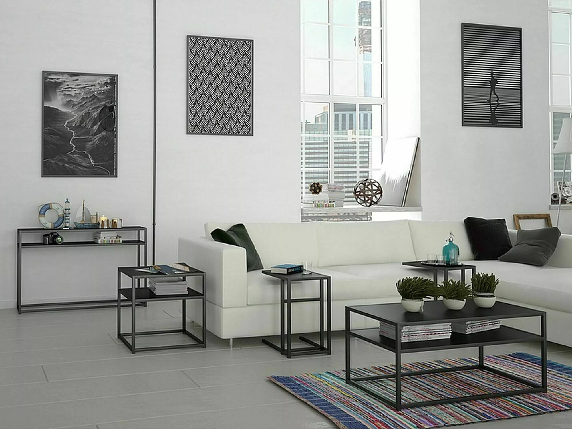 Stranska mizica Detroit 314