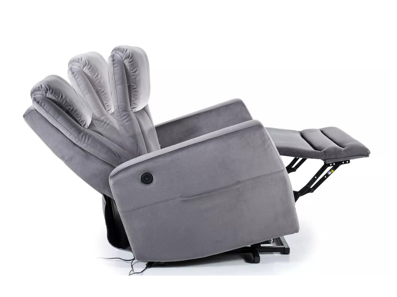 Fotelj s počivalnikom Detroit 384 (Siva)