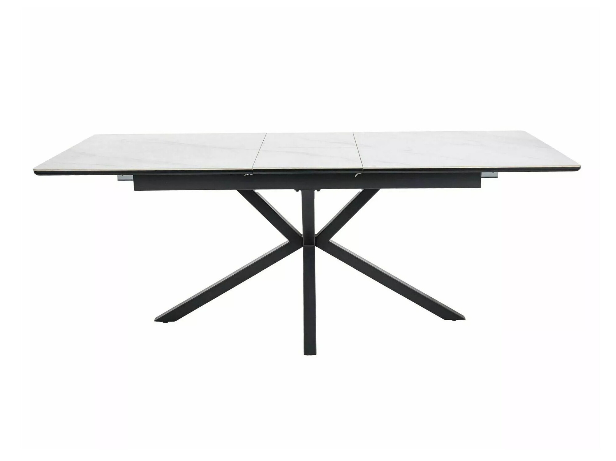 Miza Detroit 374 (Beli marmor + Črna)