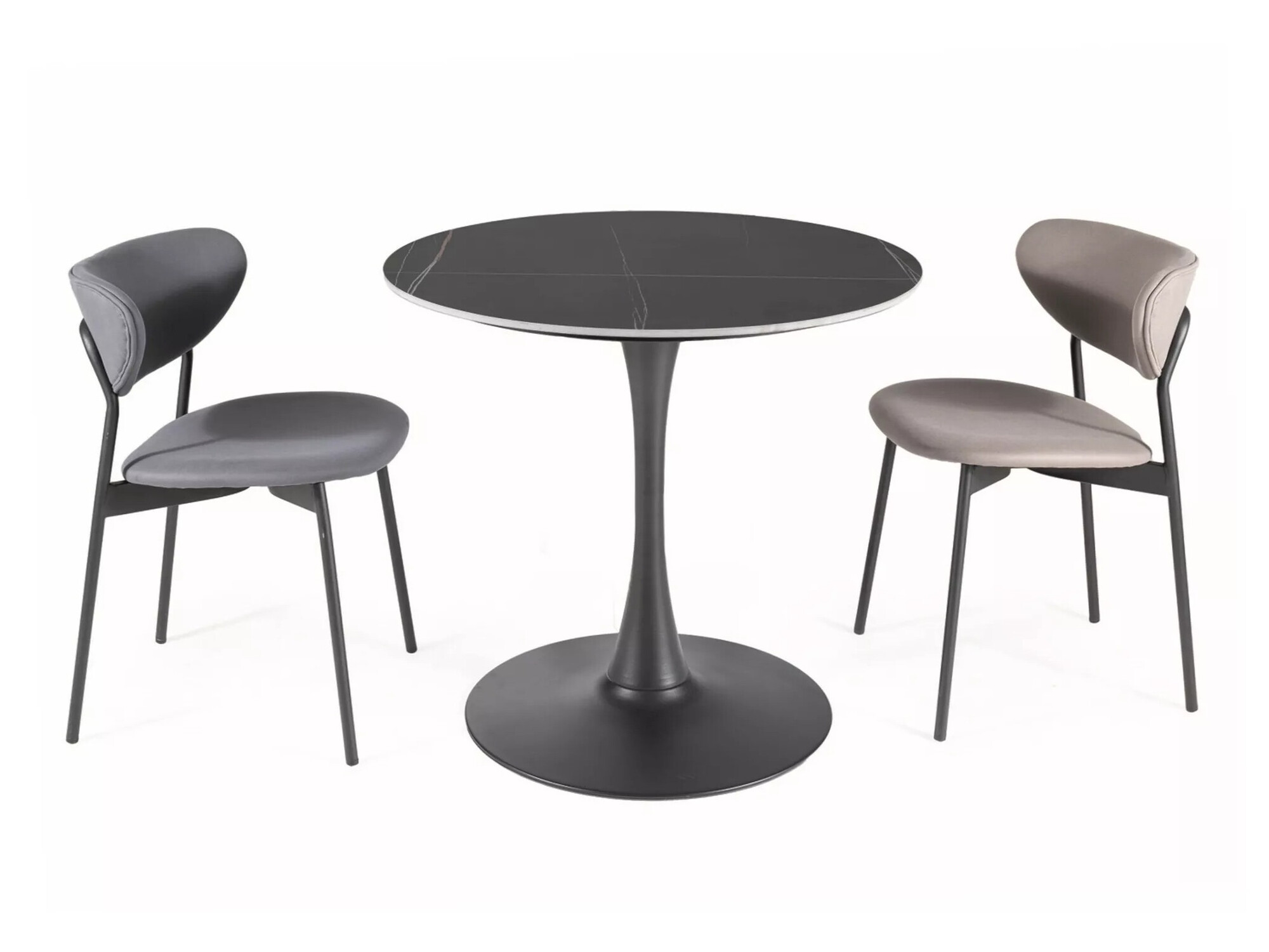 Miza Detroit 377 (Črna + Črni marmor)