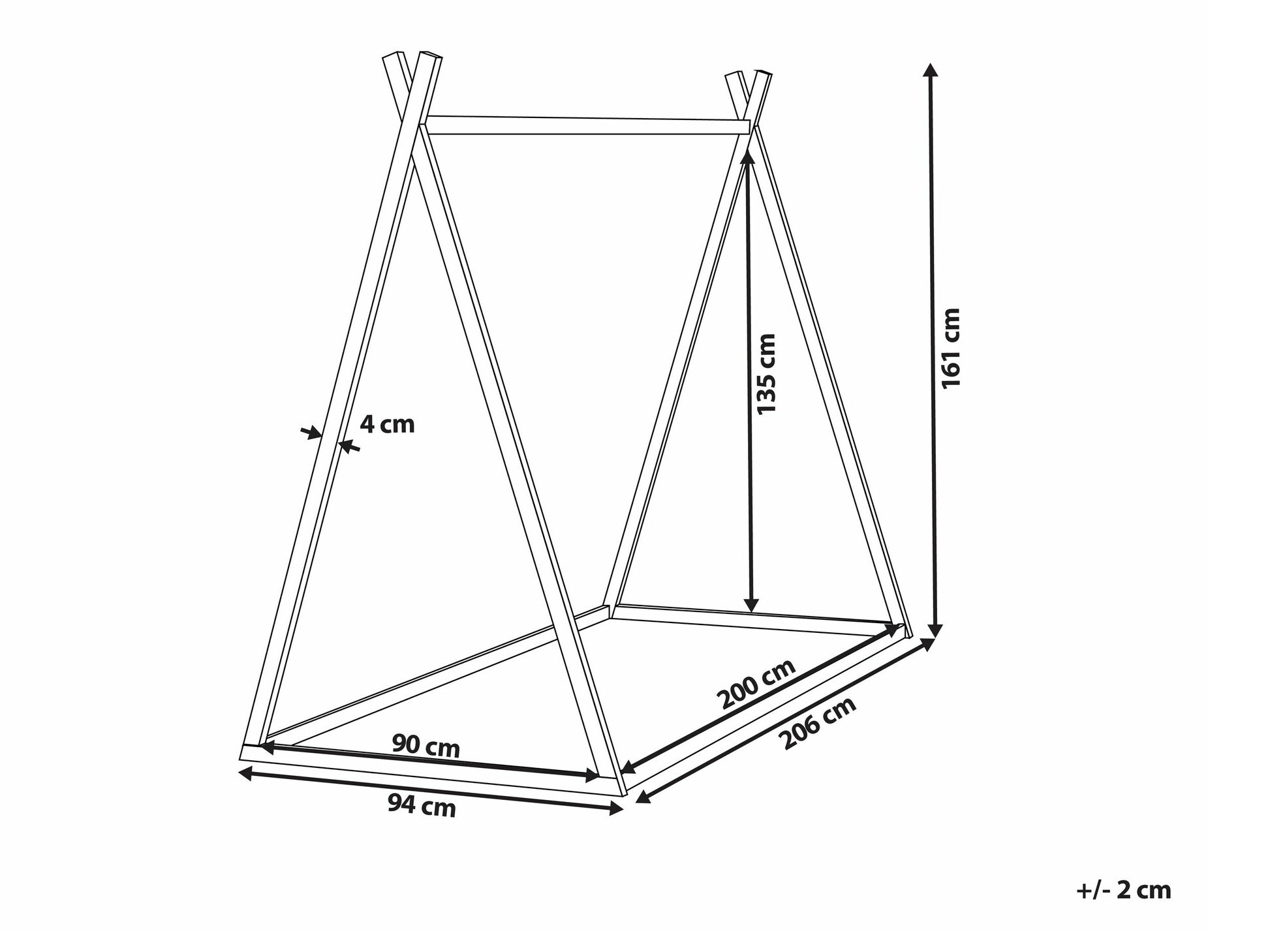 Postelja Berwyn 2001 (Bela)