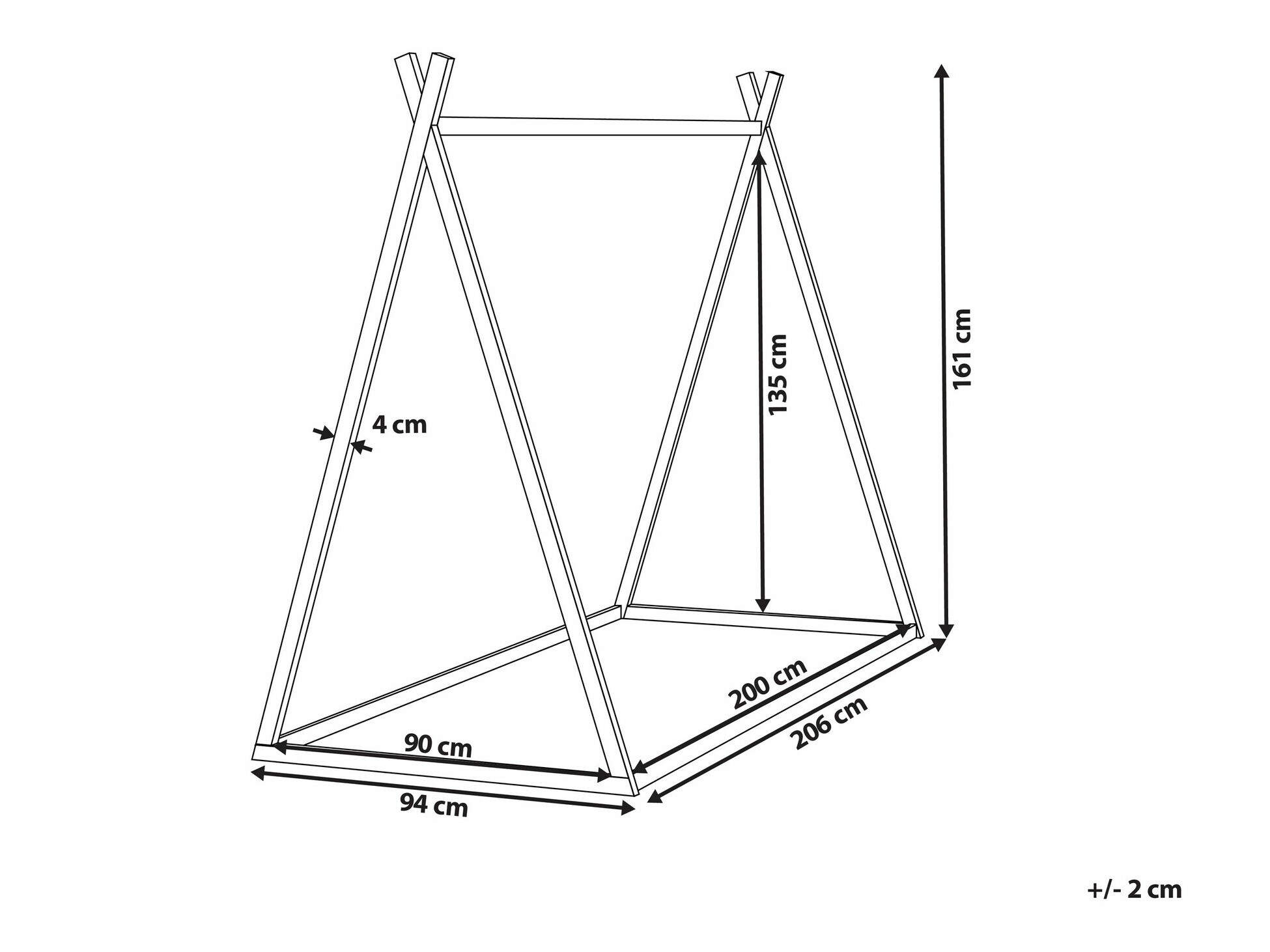 Postelja Berwyn 2001 (Svetel les)