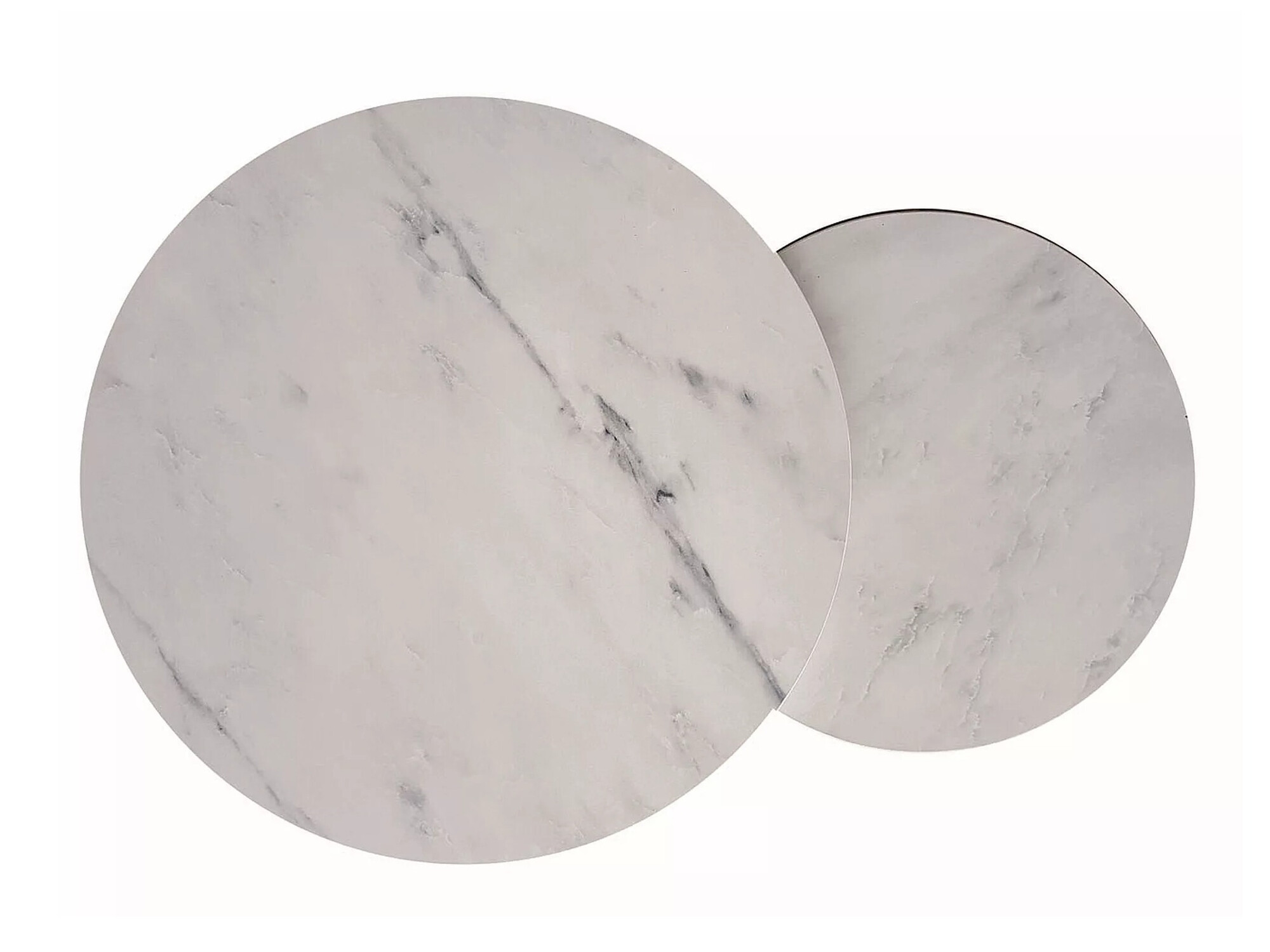 Komplet klubskih mizic Detroit 397 (Beli marmor)