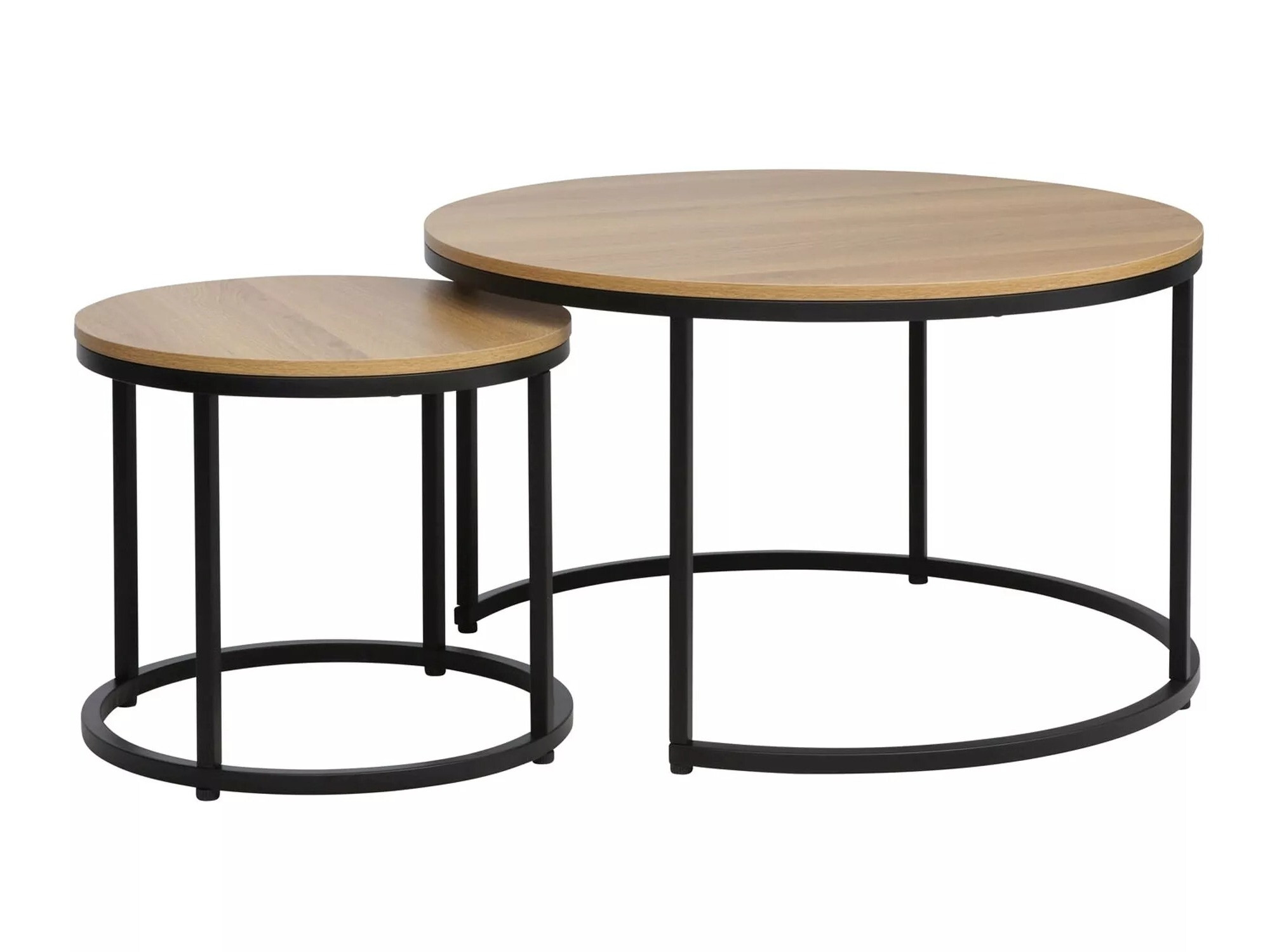 Komplet klubskih mizic Detroit 397 (Hrast)