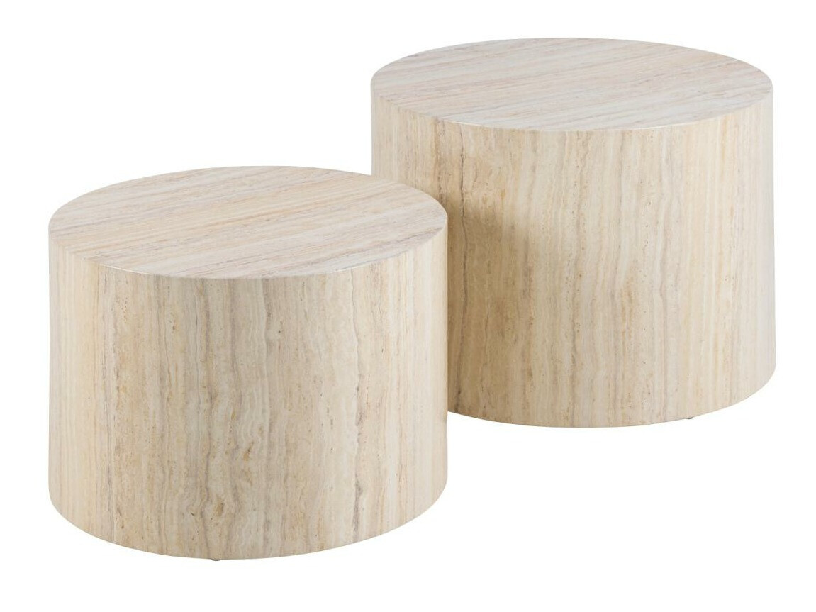 Komplet klubskih mizic Norsica 800 (Bež)