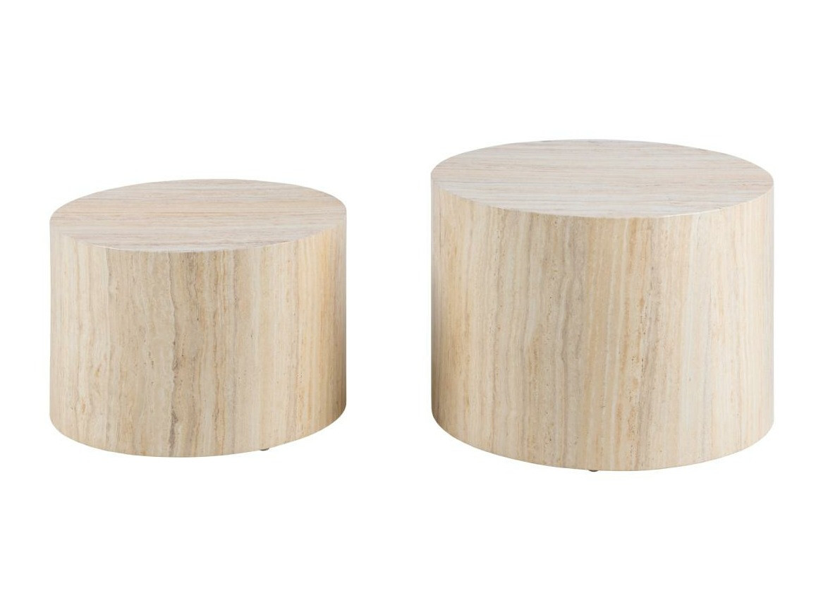 Komplet klubskih mizic Norsica 800 (Bež)