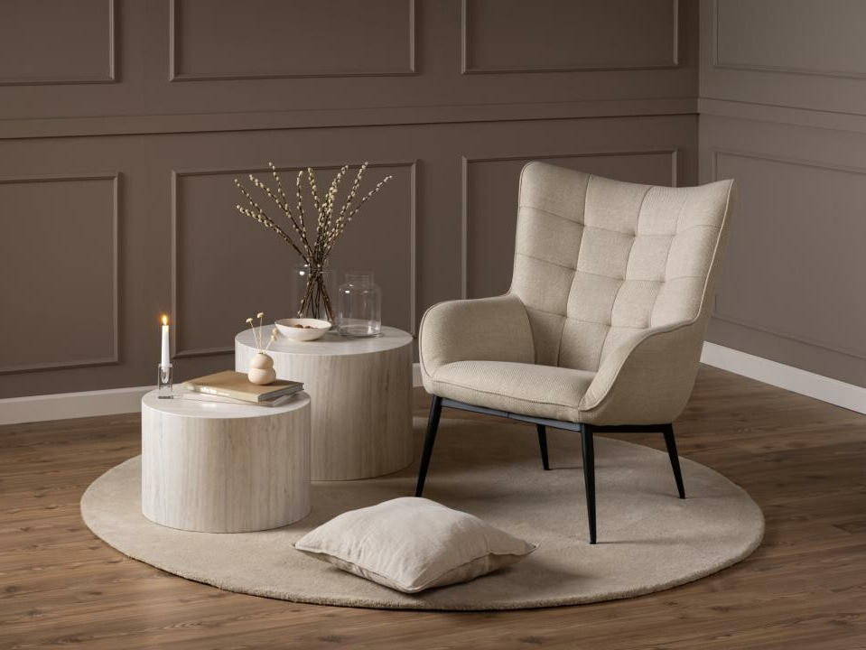 Komplet klubskih mizic Norsica 800 (Bež)