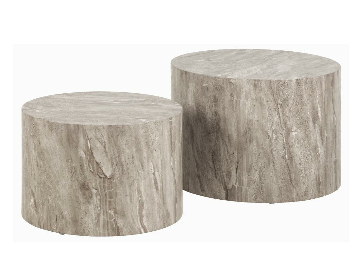 Komplet klubskih mizic Norsica 800 (Siva)