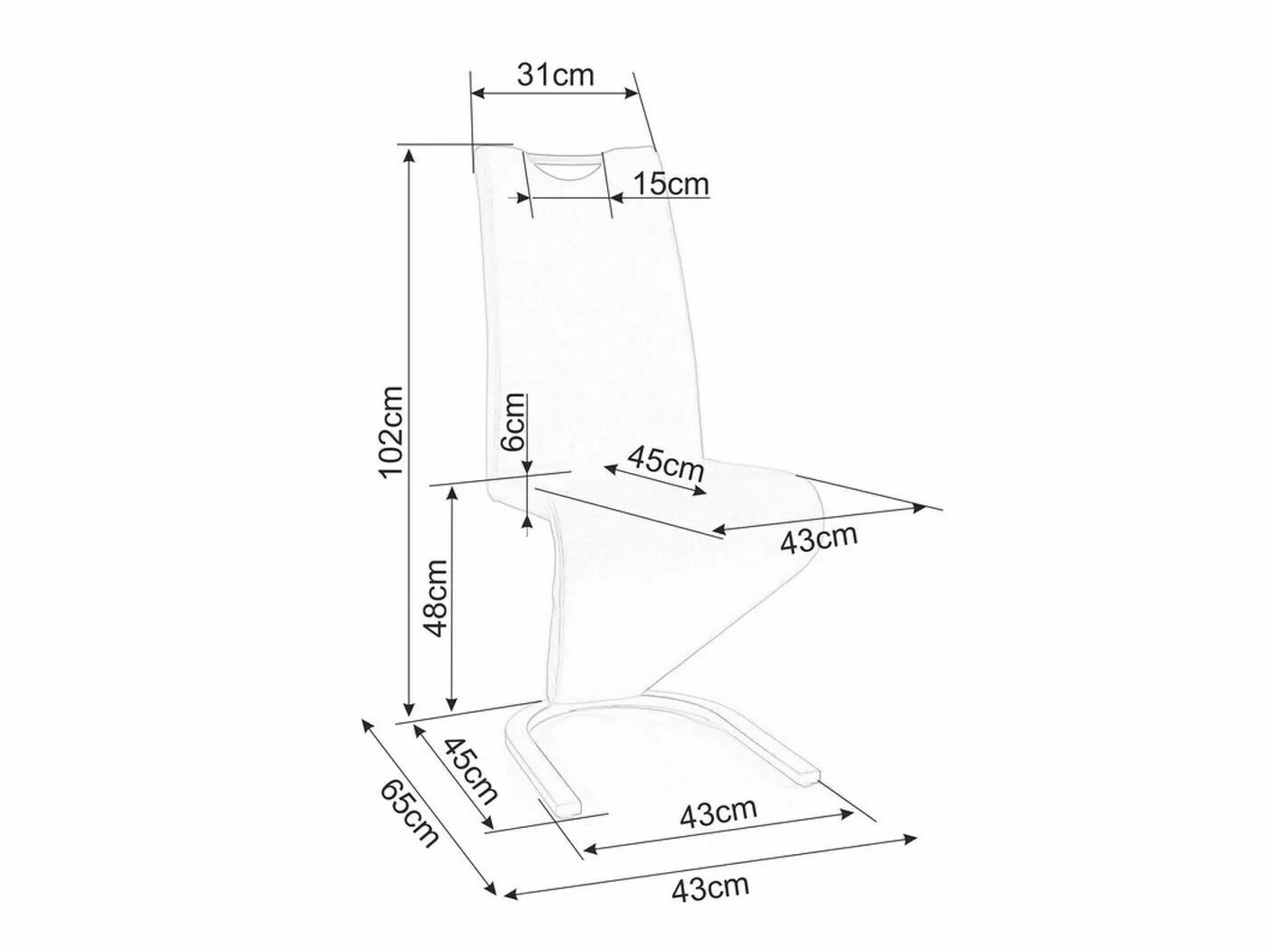 Stol Detroit 403 (Zelena)