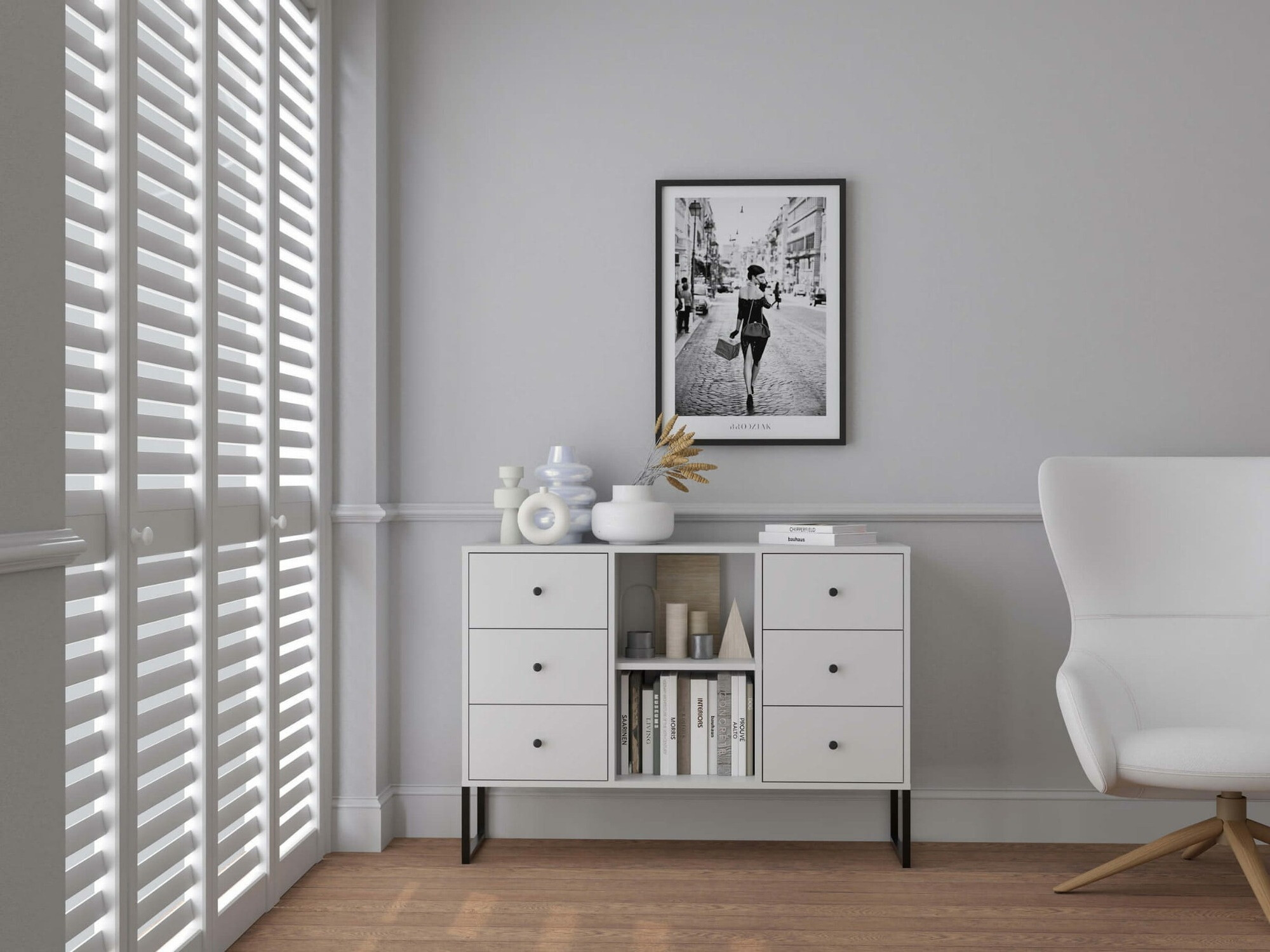 Komoda Dalferi 104 (Bela)