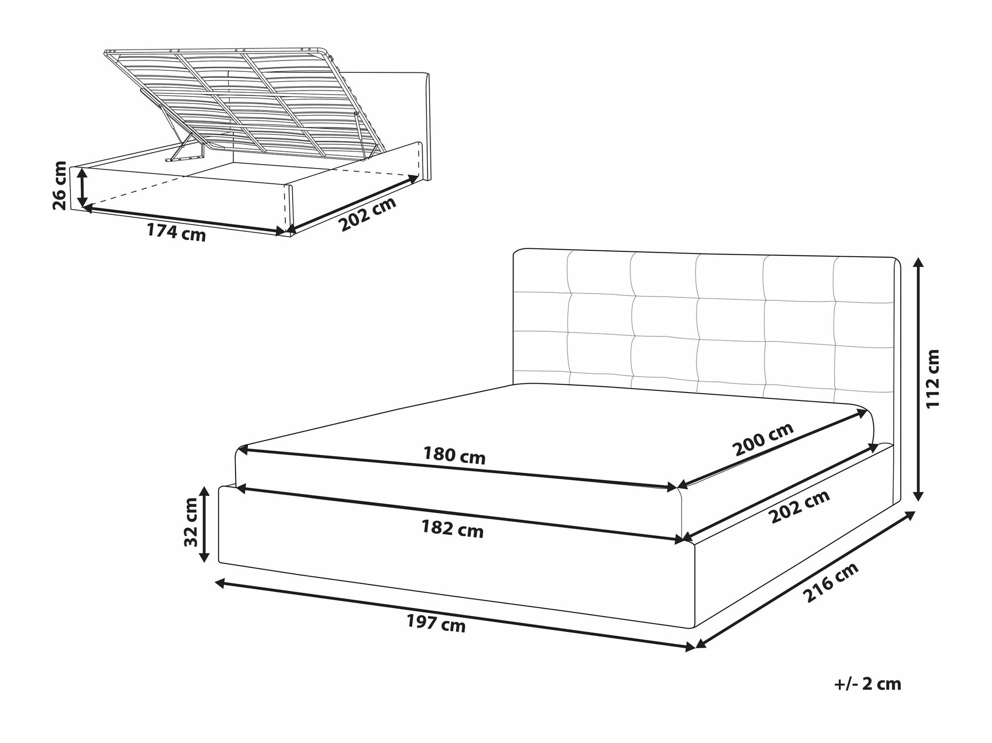 Postelja Berwyn 2008 (Siva)