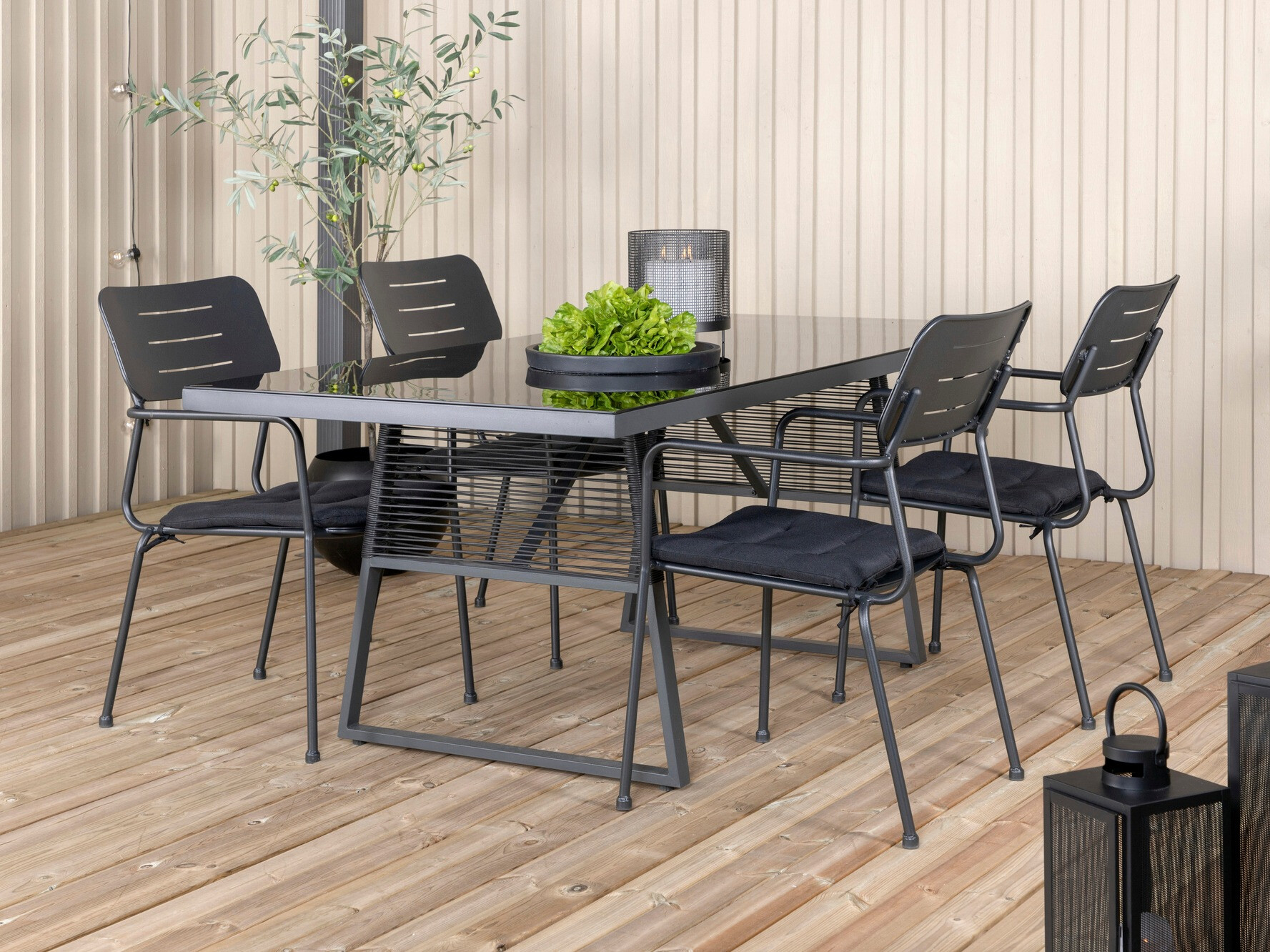 Komplet mize in stolov Dallas 3152