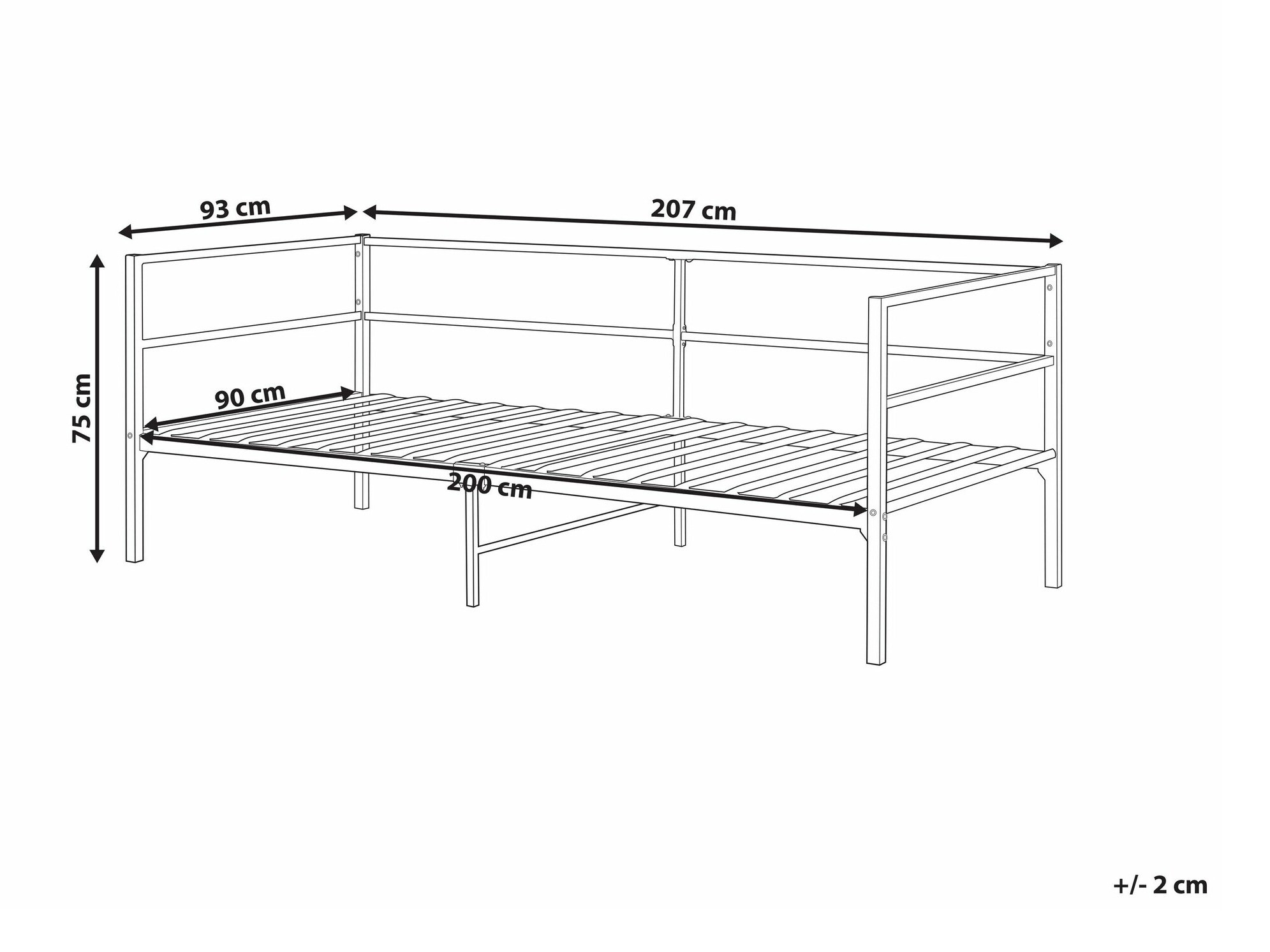 Postelja Berwyn 2016 (Bela)