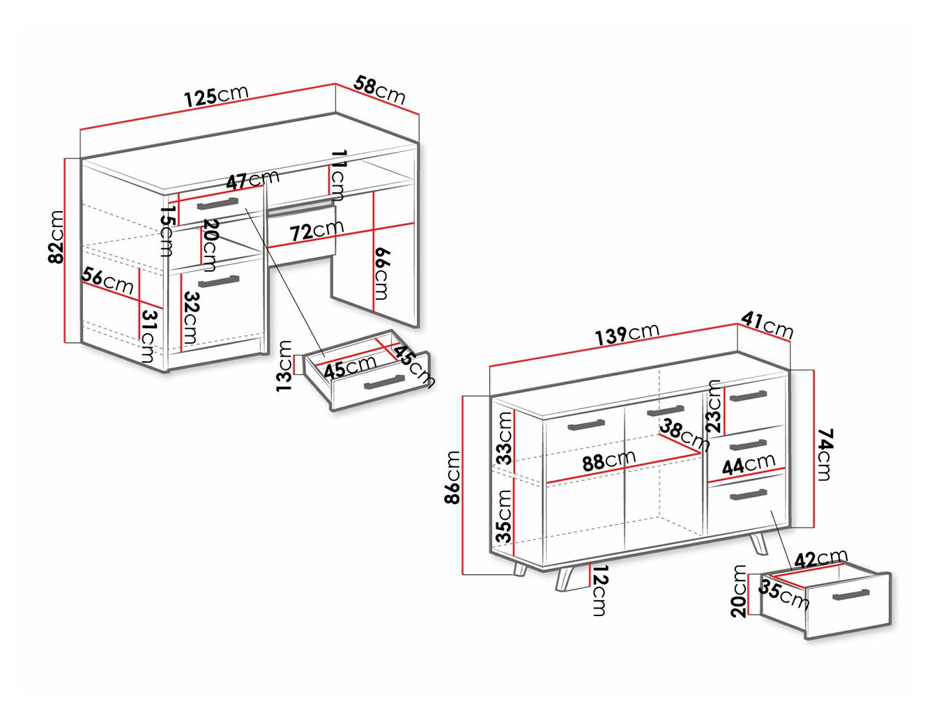 Pohištveni komplet Rosa (Vijolična)