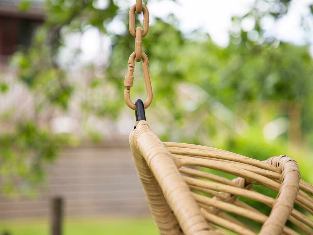 Viseči stol Dallas 4422 (Svetlo rjava + Krema)