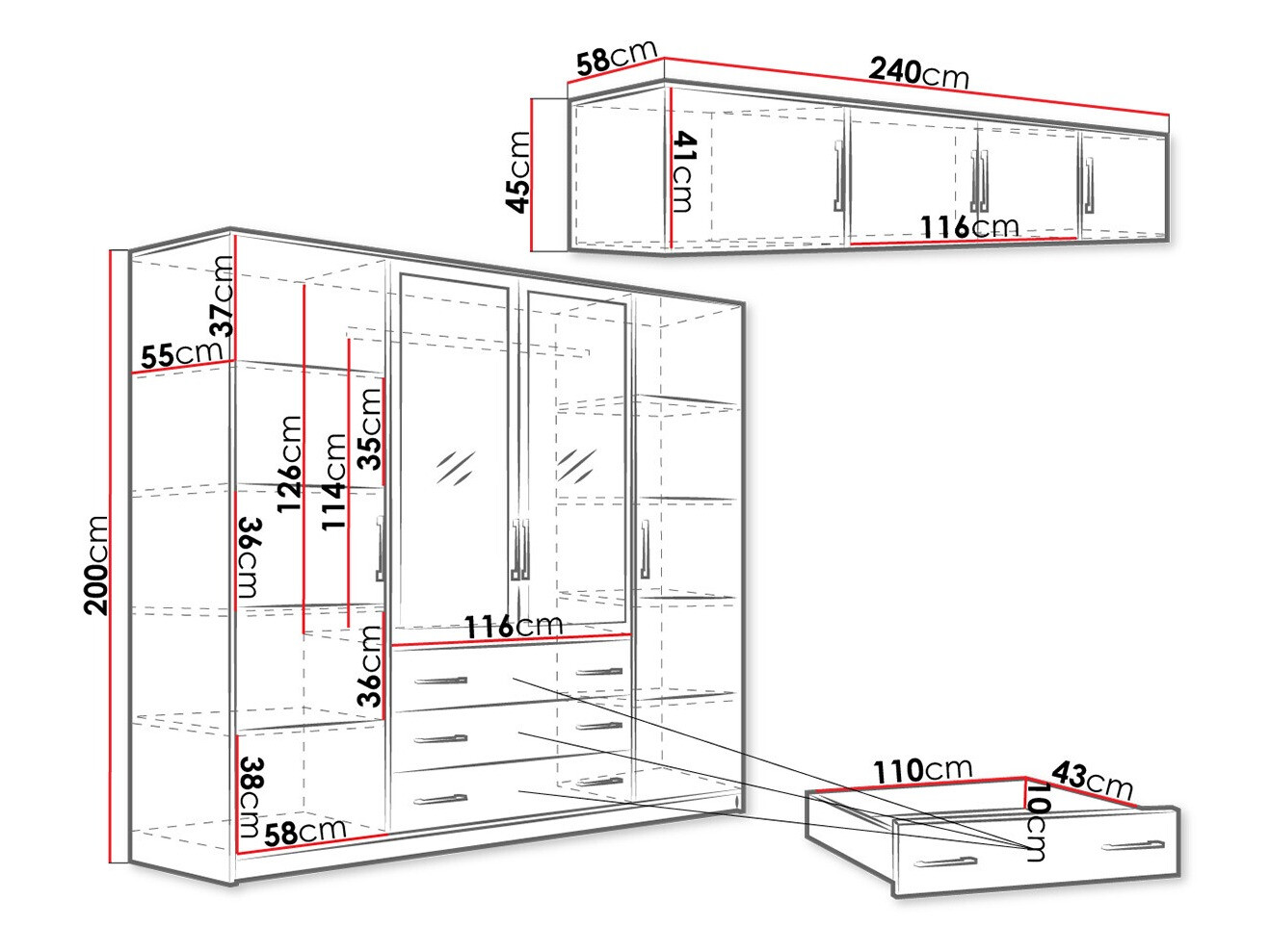 Garderobna omara Dortivu III (Ja)