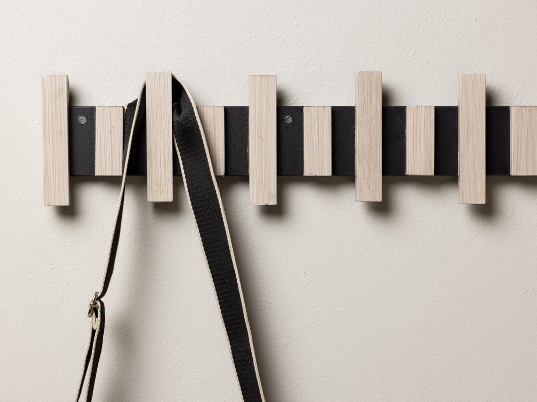 Obešalnik Dallas 4429 (Črna + Svetlo rjava)