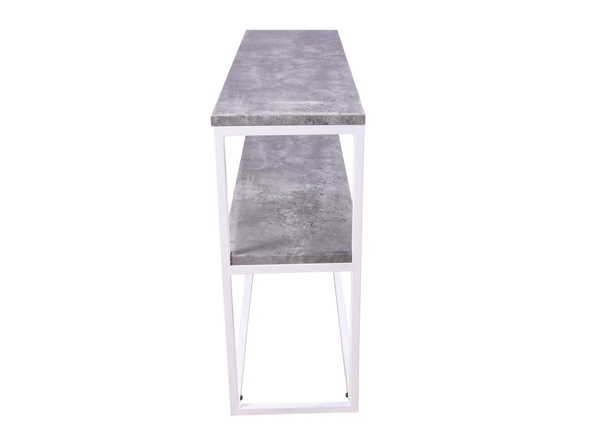 Konzolna miza Dallas 2521 (Beton + Bela)