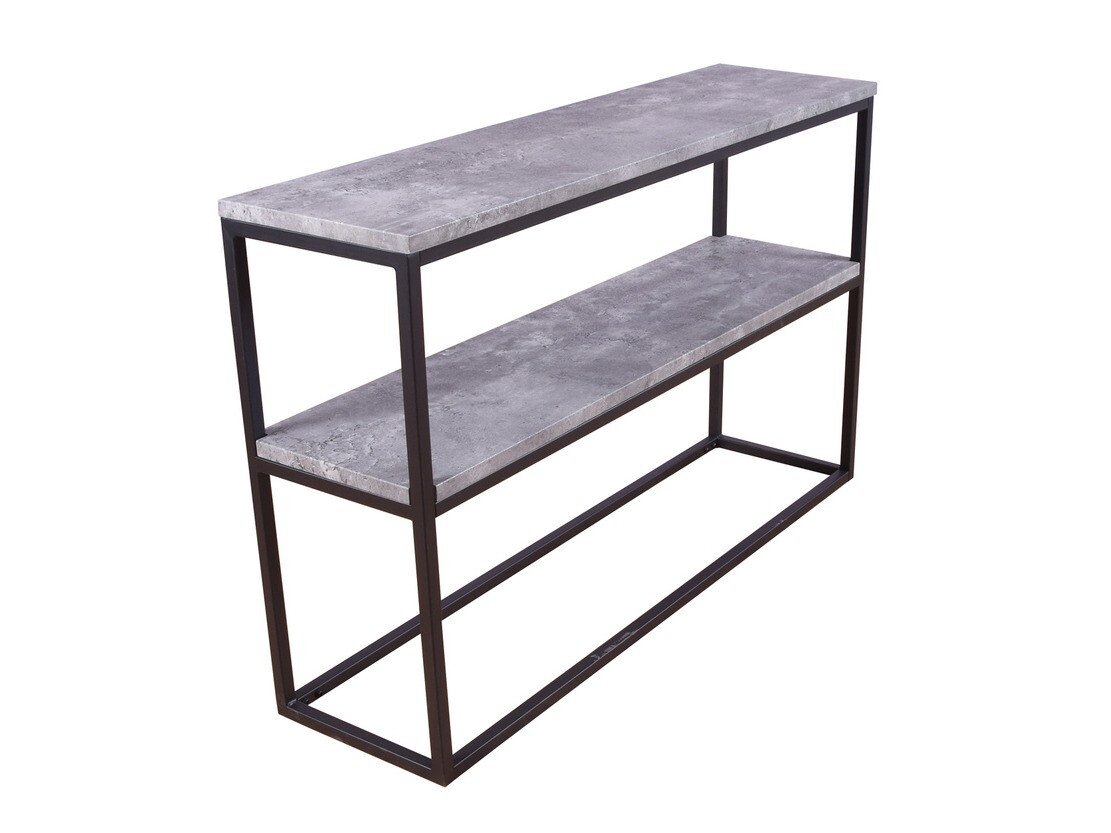 Konzolna miza Dallas 2521 (Beton + Črna)