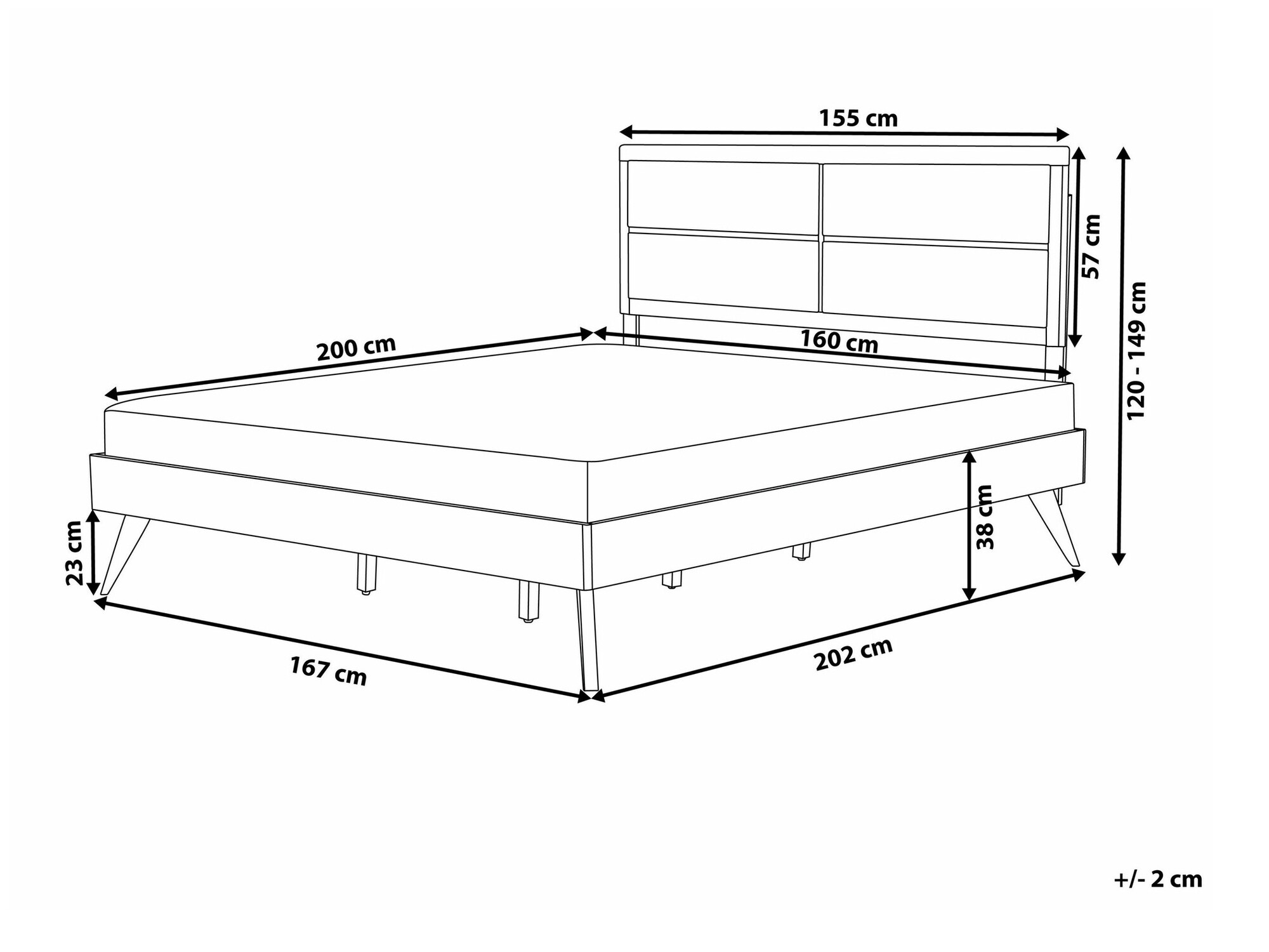 Postelja Berwyn 772 (Bež + Svetel les)