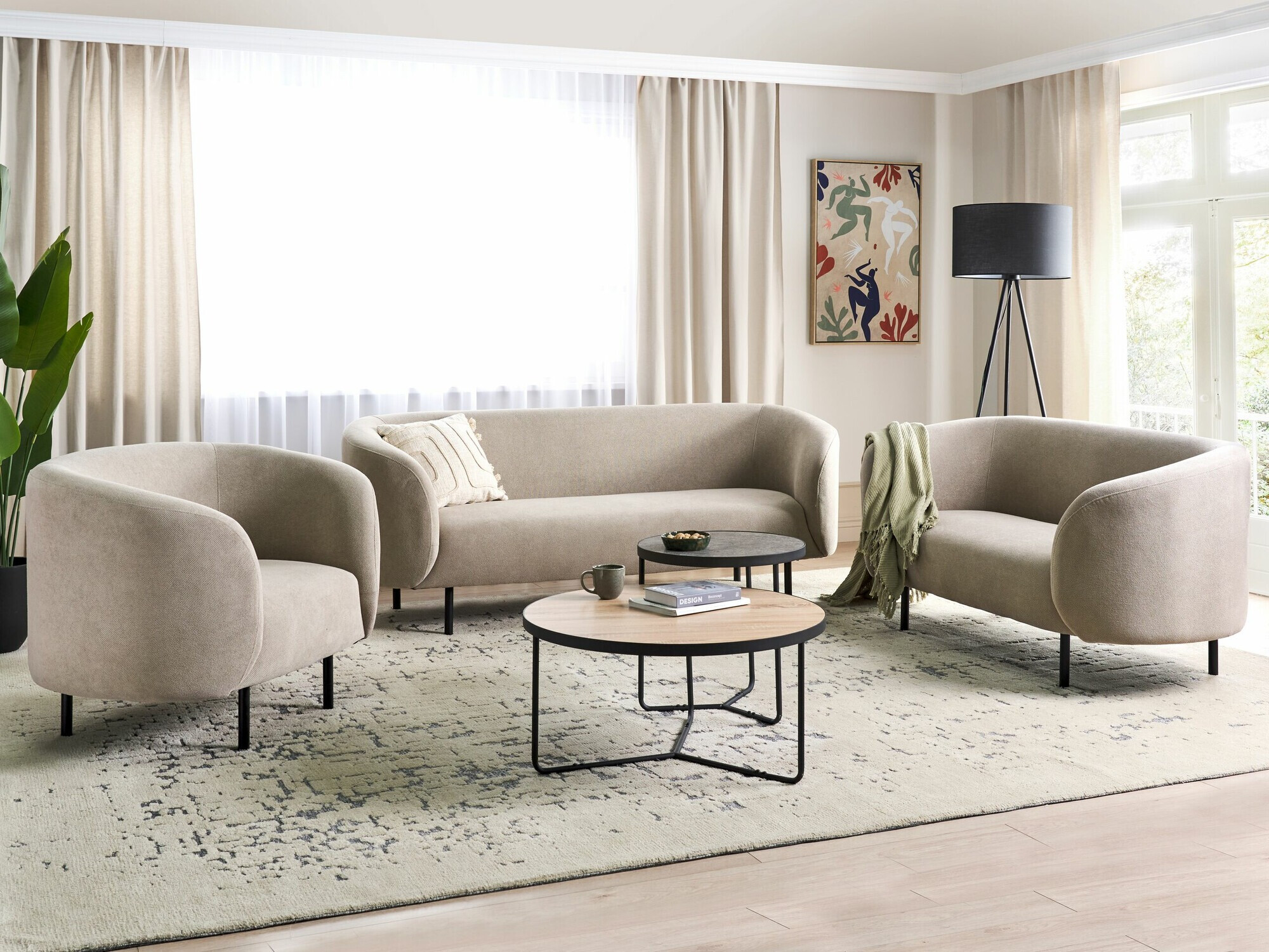 Kavč Berwyn 2042 (Taupe + Črna)