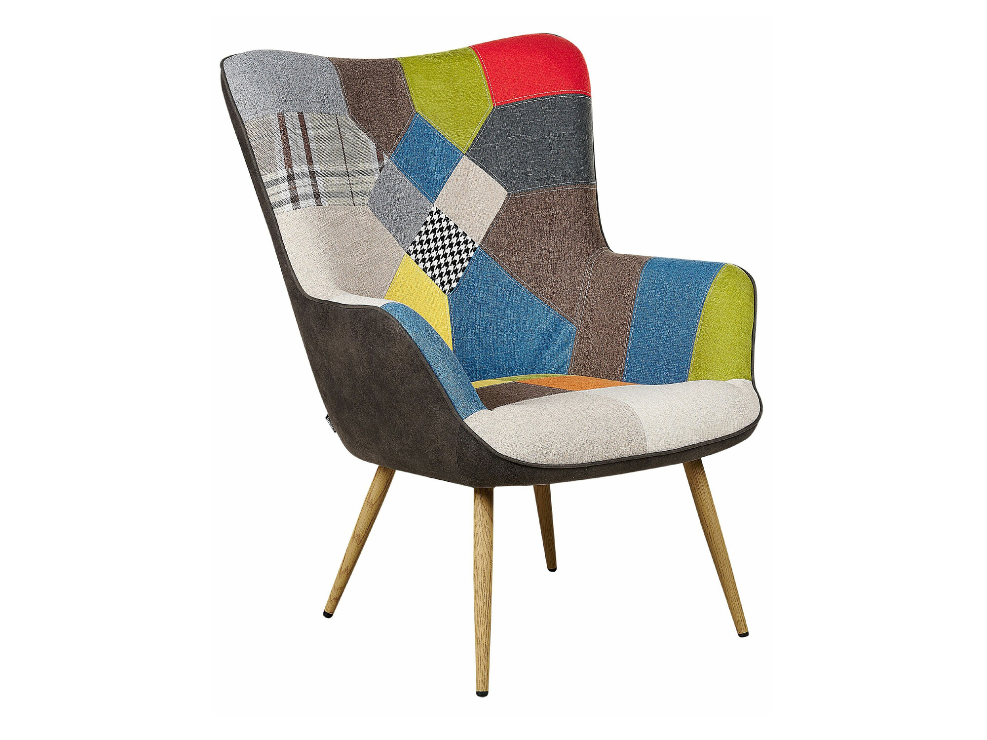 Fotelj Berwyn 2048 (Črna + Modra + Rumena)