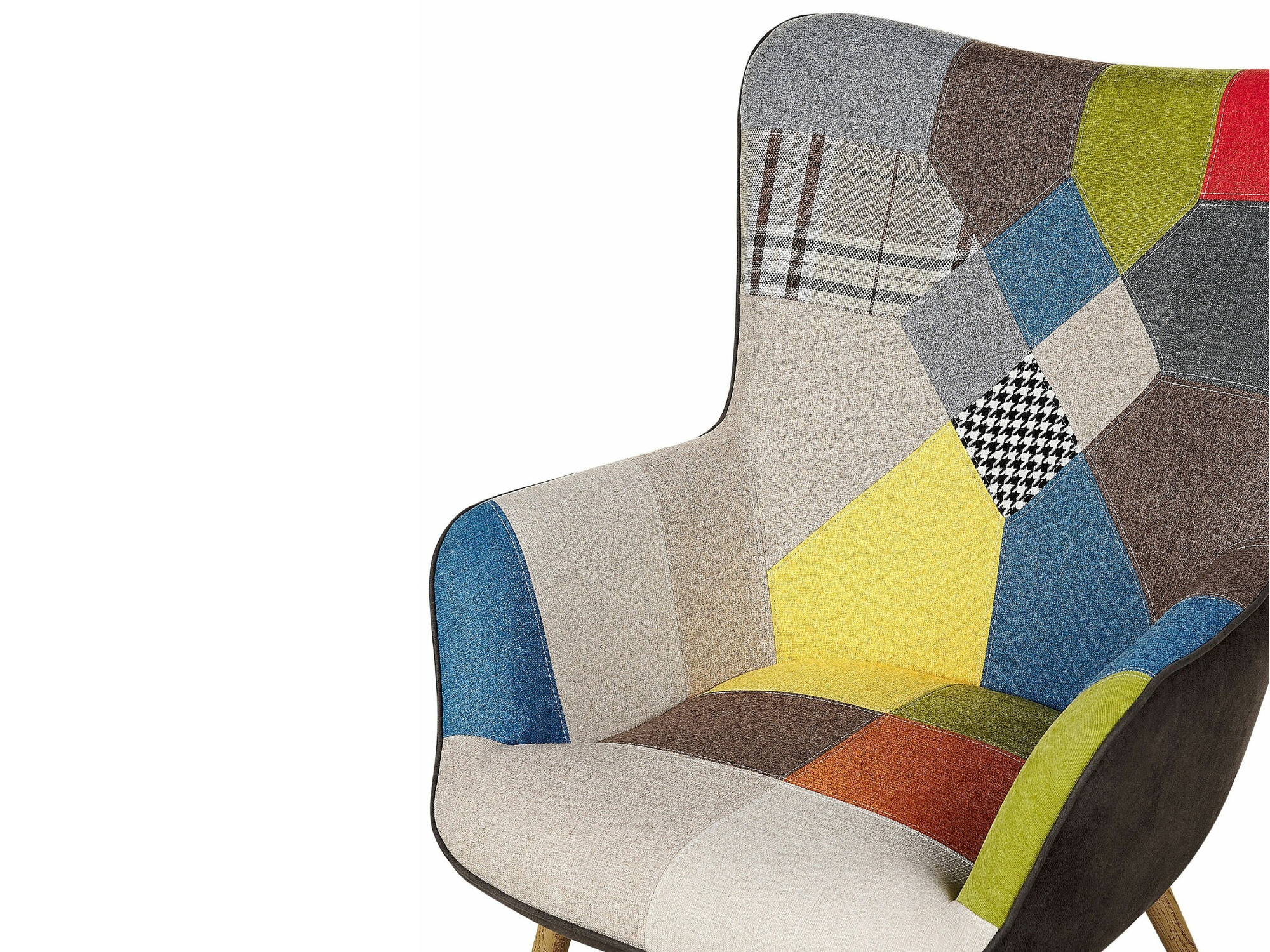 Fotelj Berwyn 2048 (Črna + Modra + Rumena)