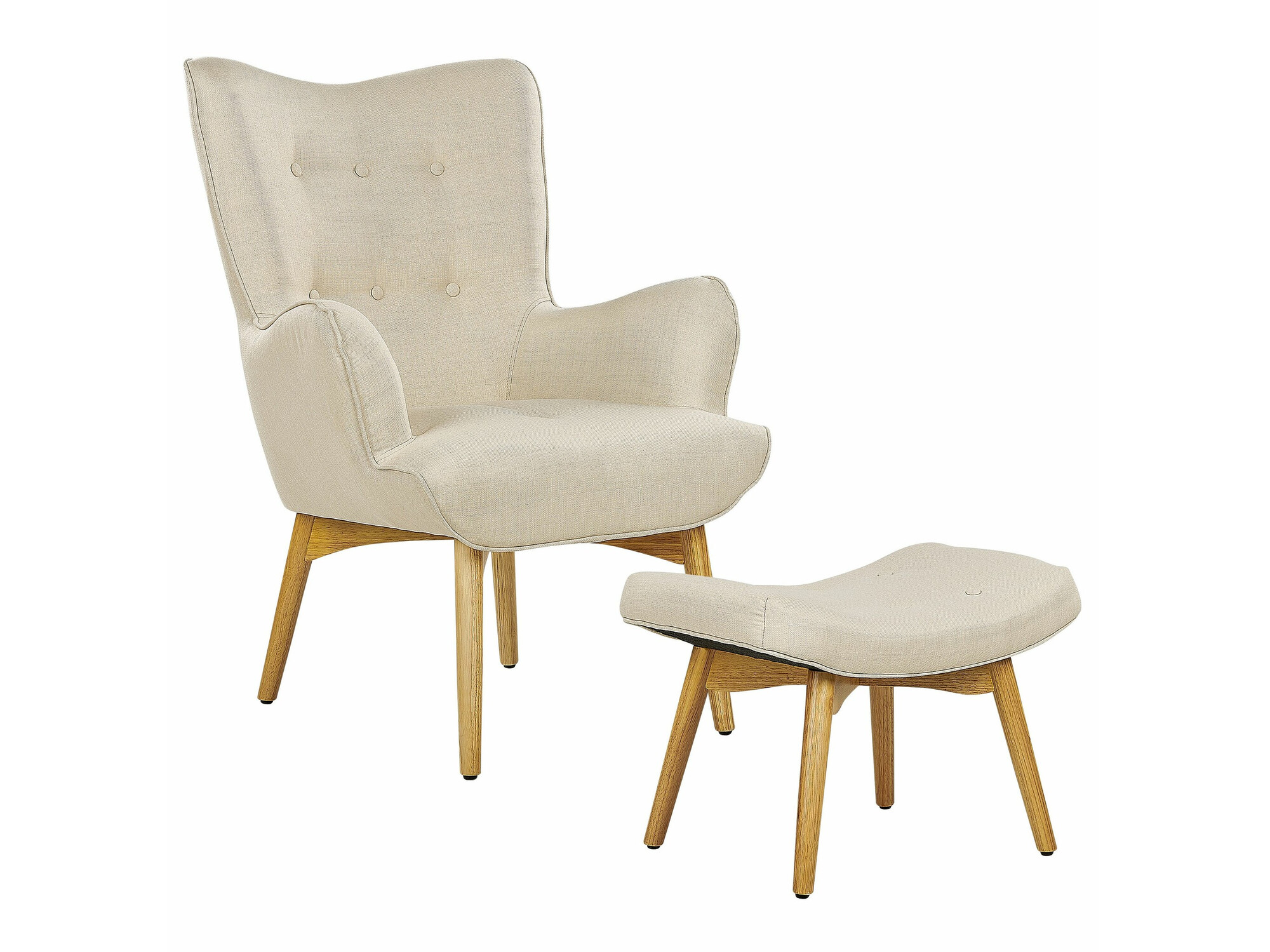 Fotelj Berwyn 450 (Krema + Svetel les)