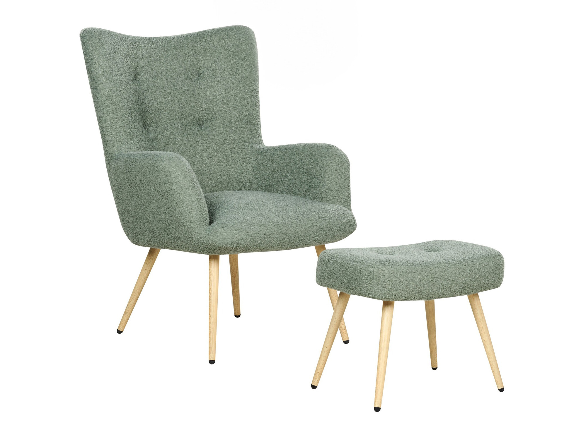 Fotelj Berwyn 450 (Zelena + Svetel les)