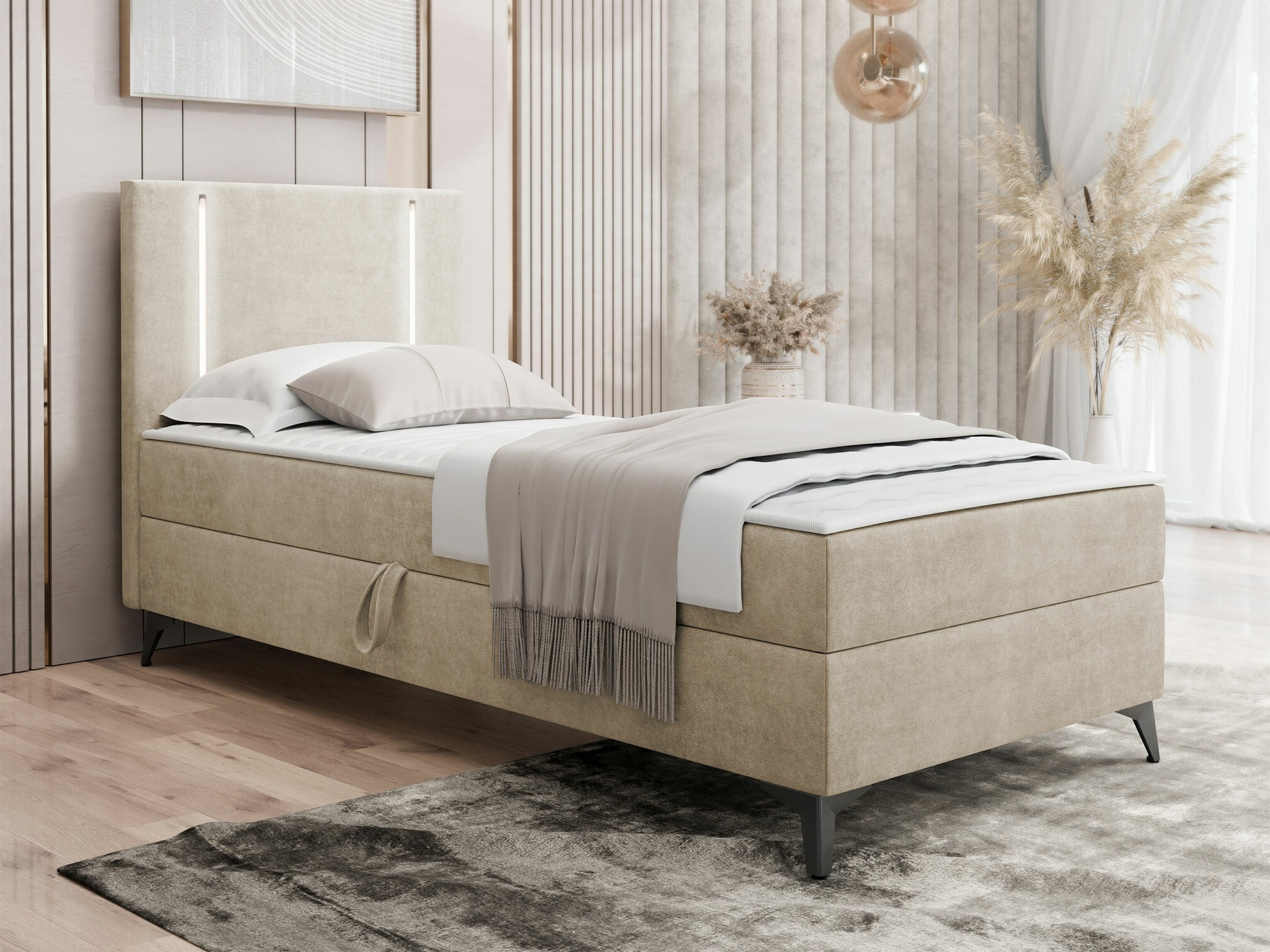 Boxspring postelja Memphis 146 (Manila 02)
