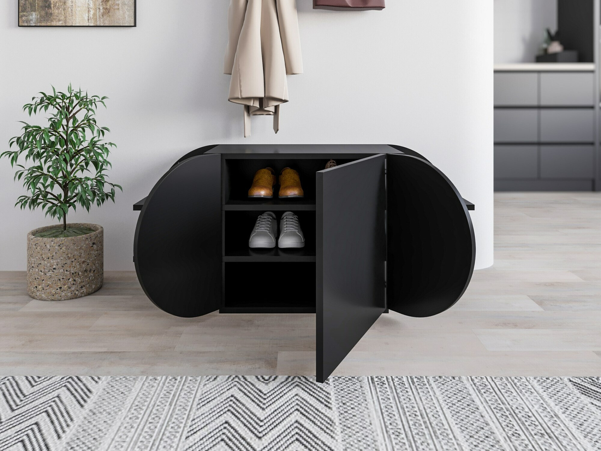 Omarica za čevlje Kailua 2145 (Črna)