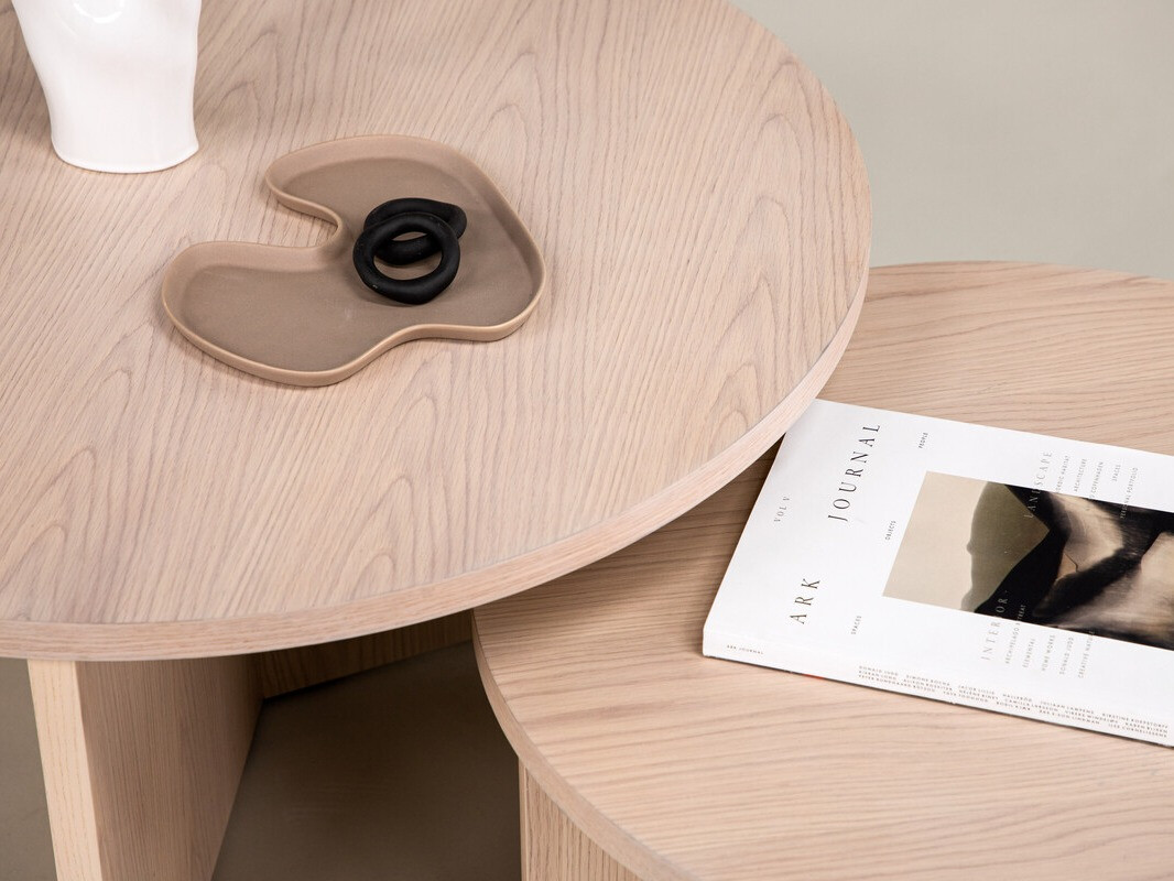 Komplet klubskih mizic Dallas 4475 (Svetel les)