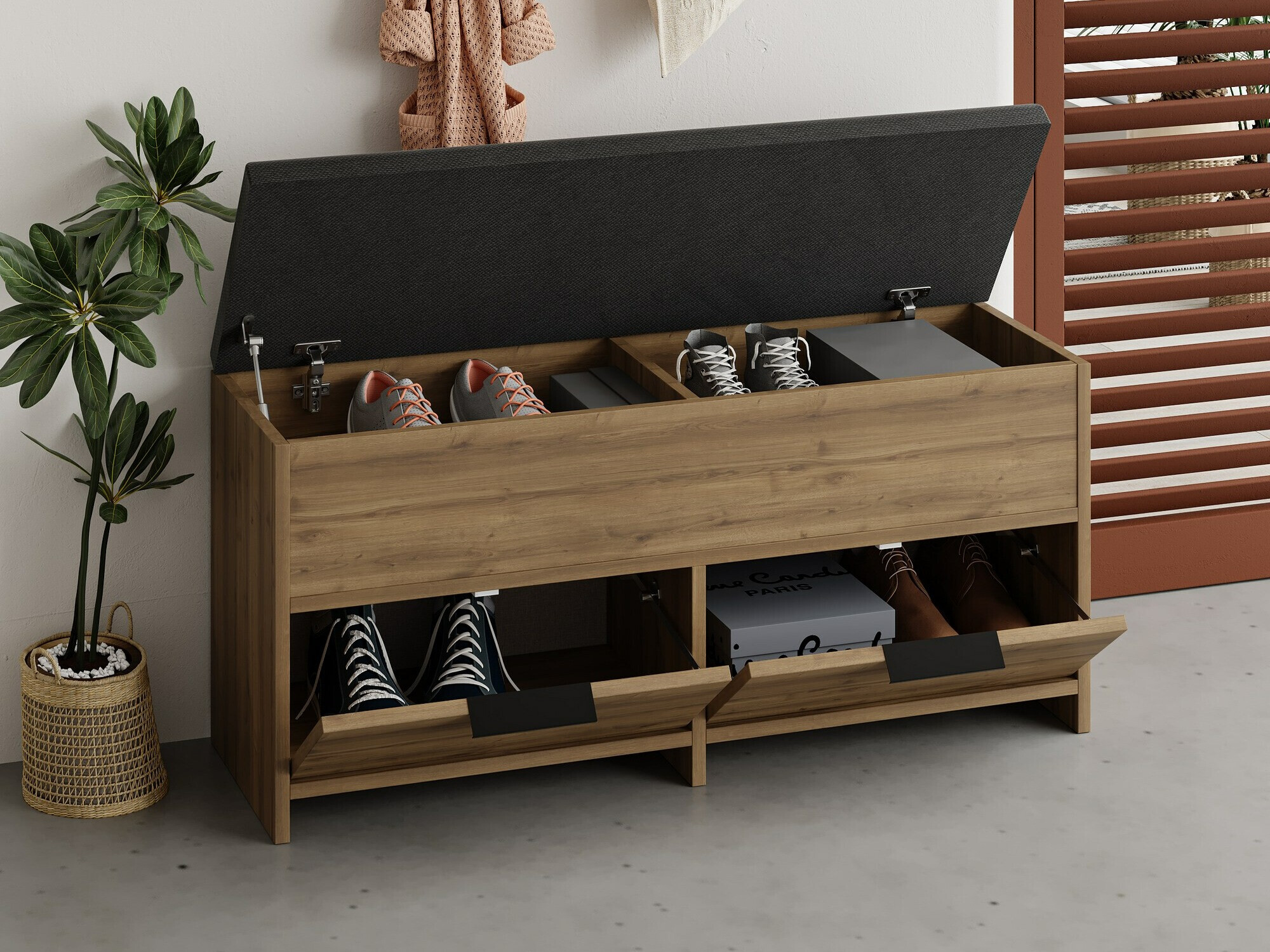 Omarica za čevlje Kailua 2149 (Temen les)