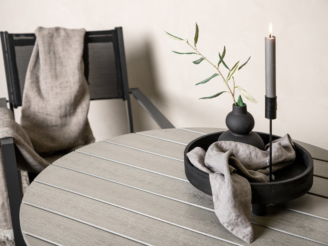 Vrtna miza Dallas 2463 (Bela + Siva)