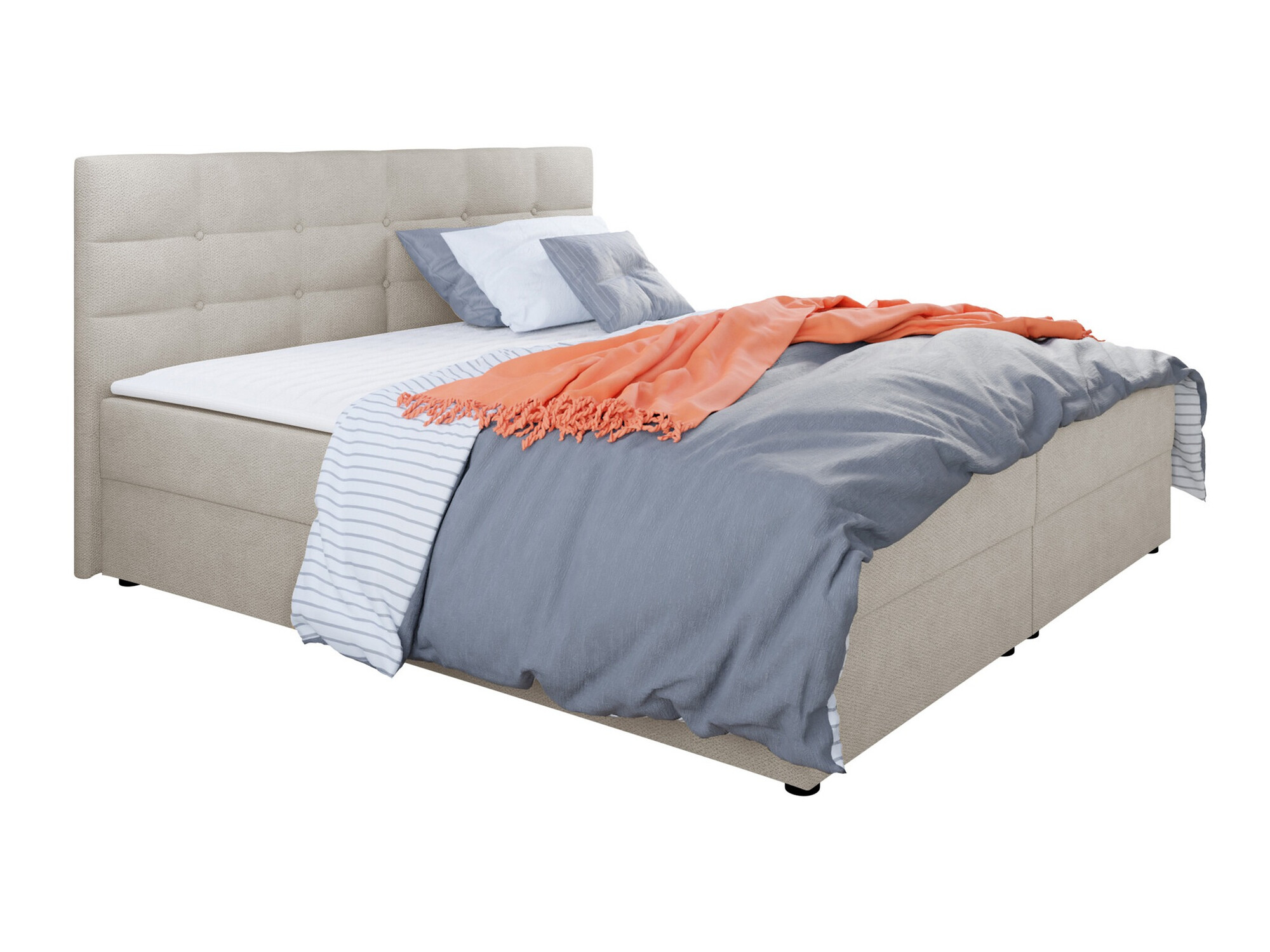 Boxspring postelja Memphis 114 (Rico 01)