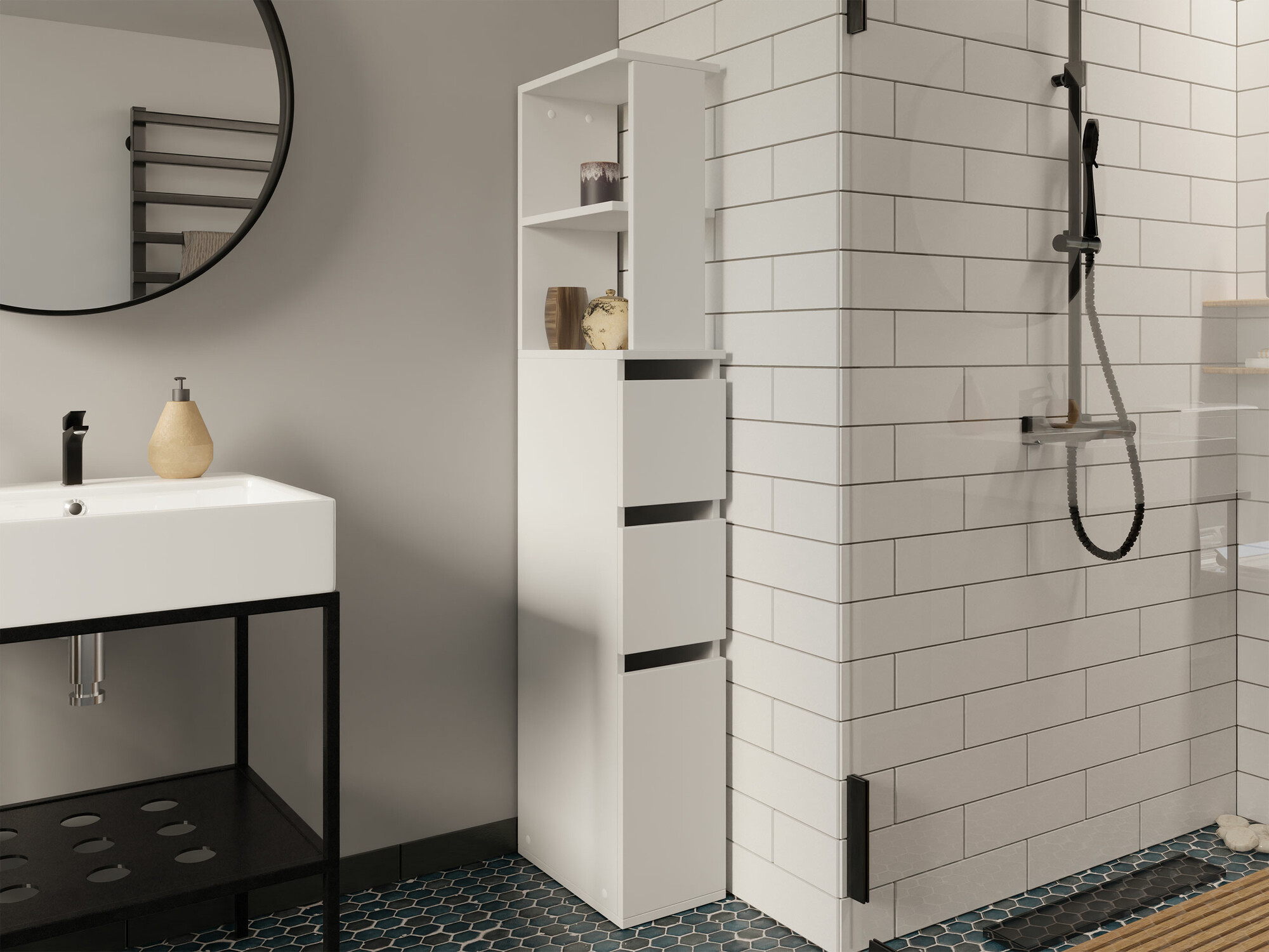 Prostostoječa Kopalniška omarica Comfivo 384