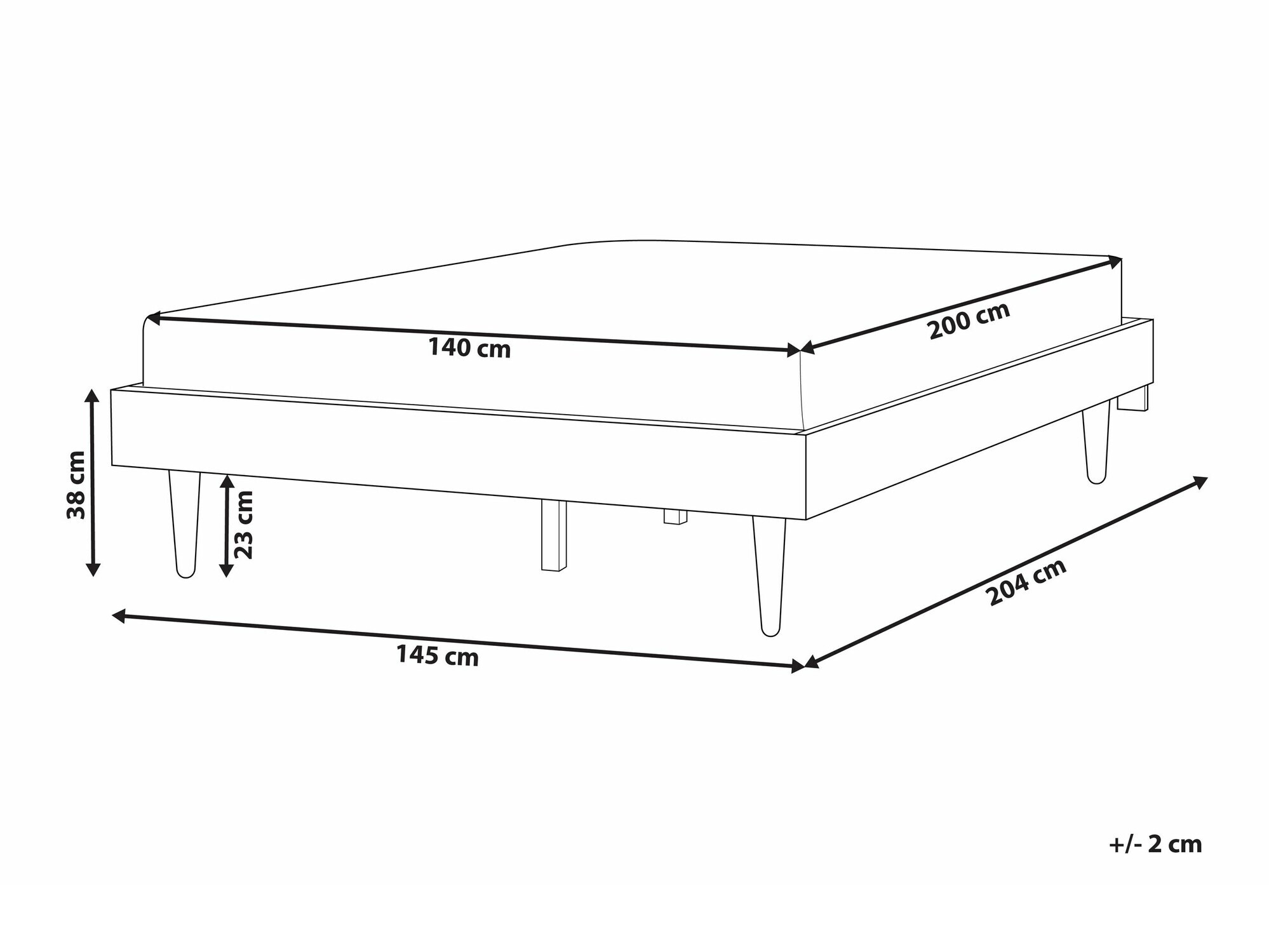 Postelja Berwyn 2088 (Svetel les)