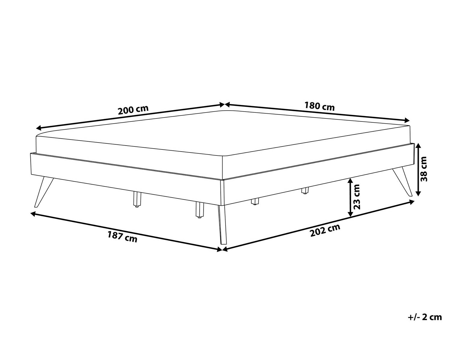 Postelja Berwyn 900 (Temen les)