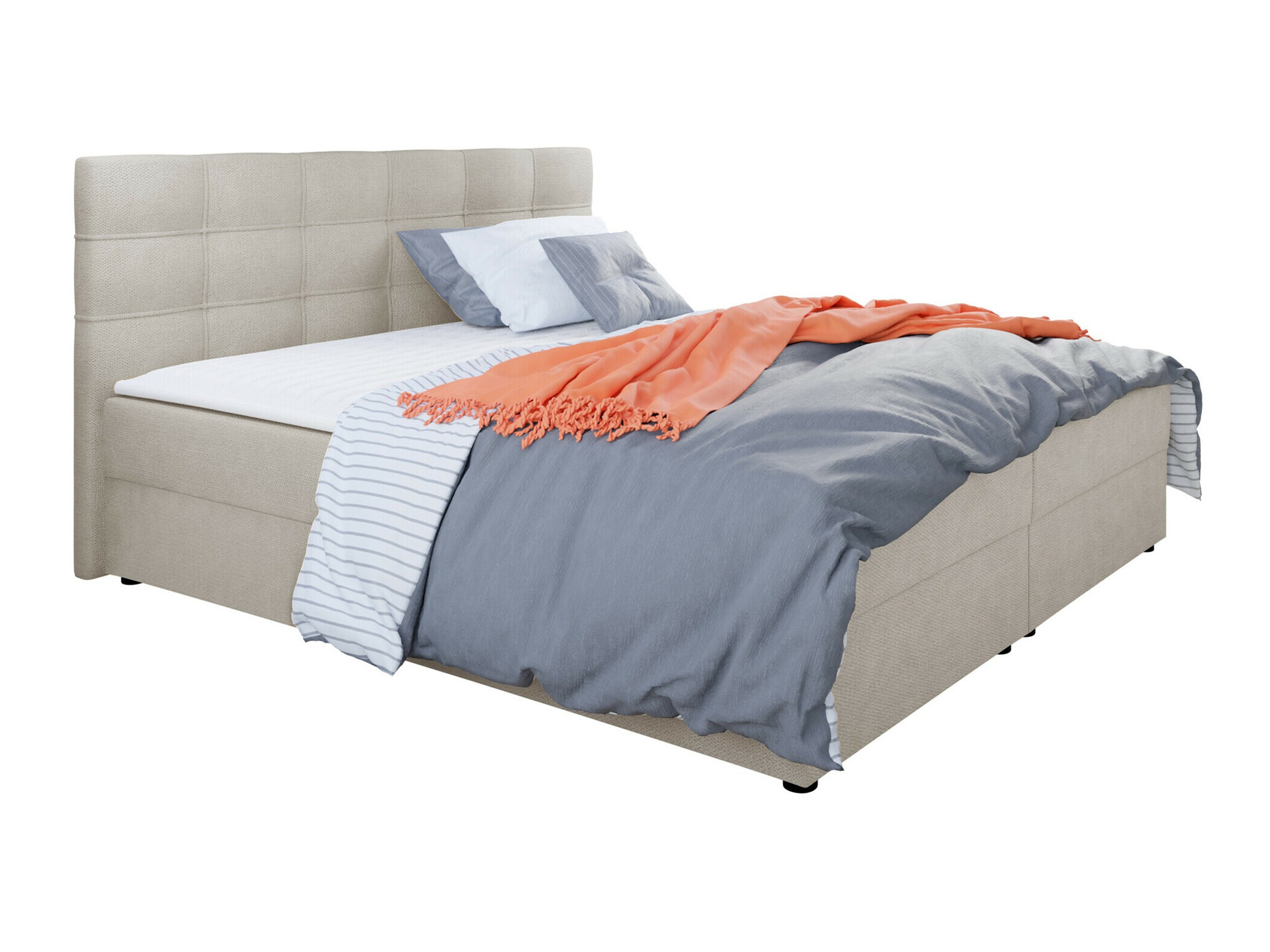 Boxspring postelja Memphis 115 (Rico 01)